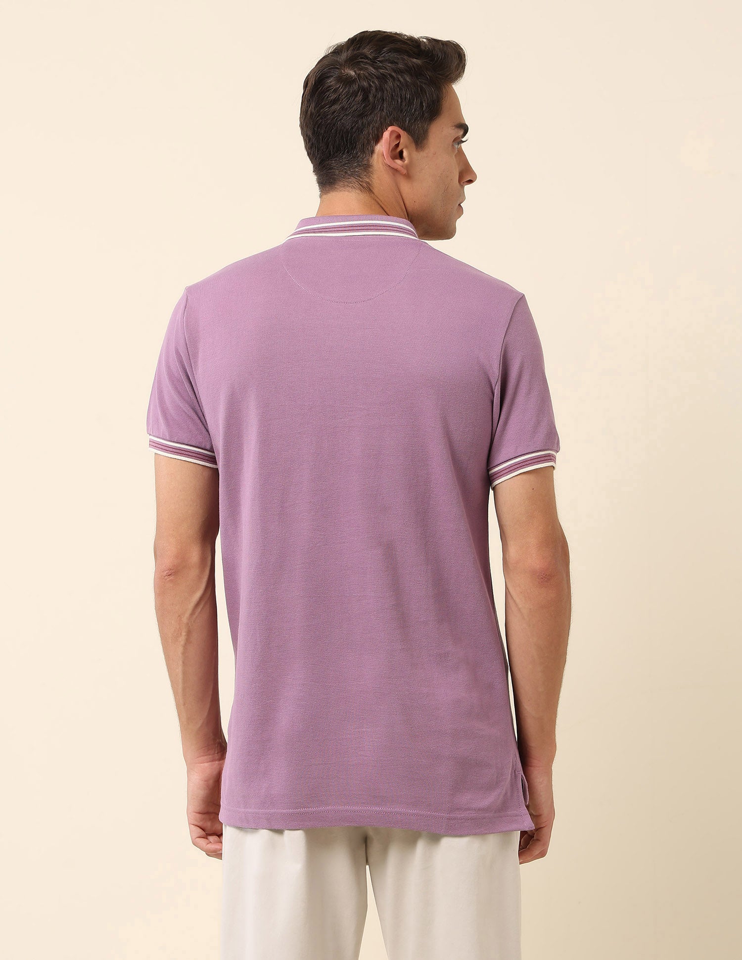 Solid Slim Fit Polo Shirt - Image 5