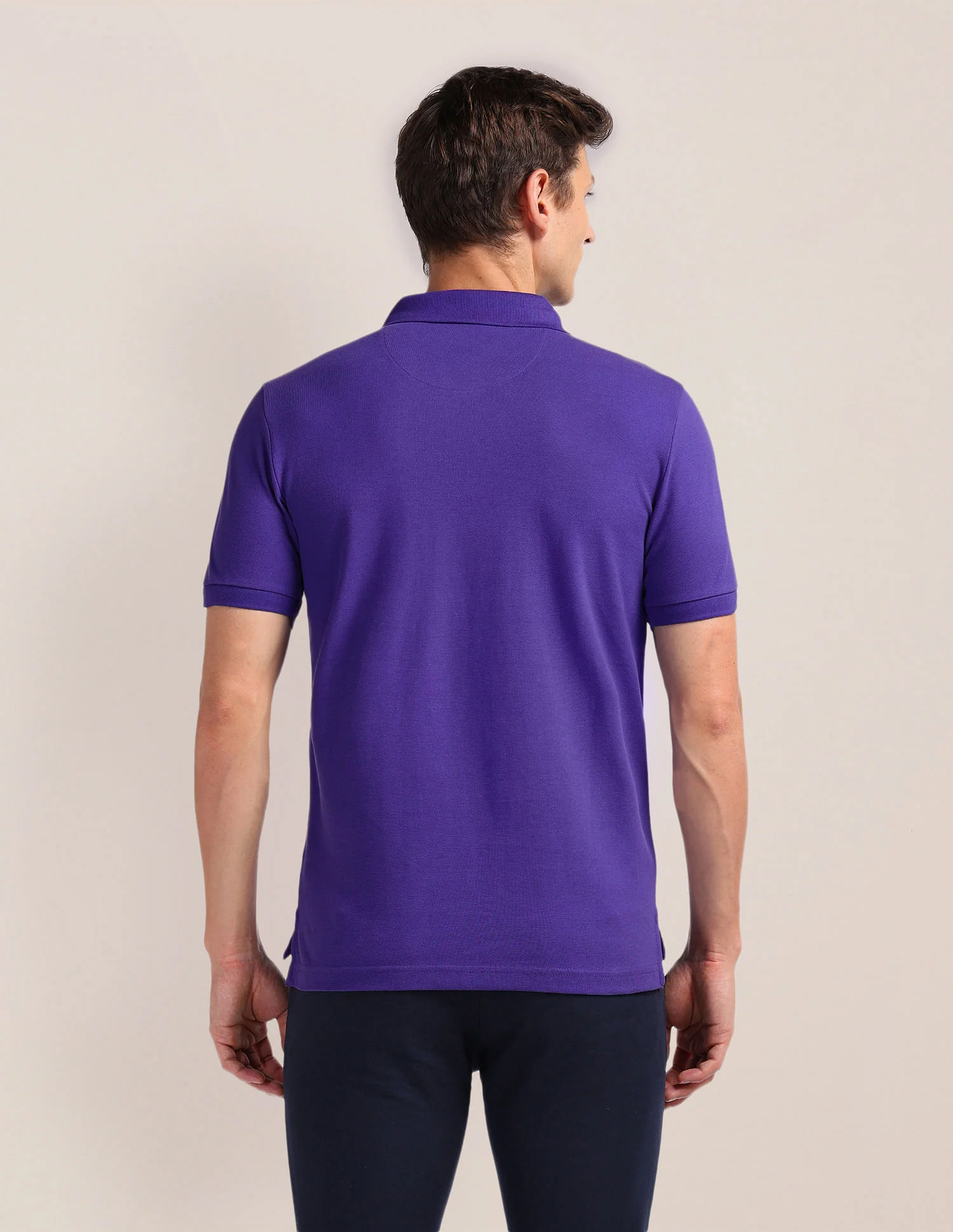 Solid Slim Fit Polo Shirt - Image 2