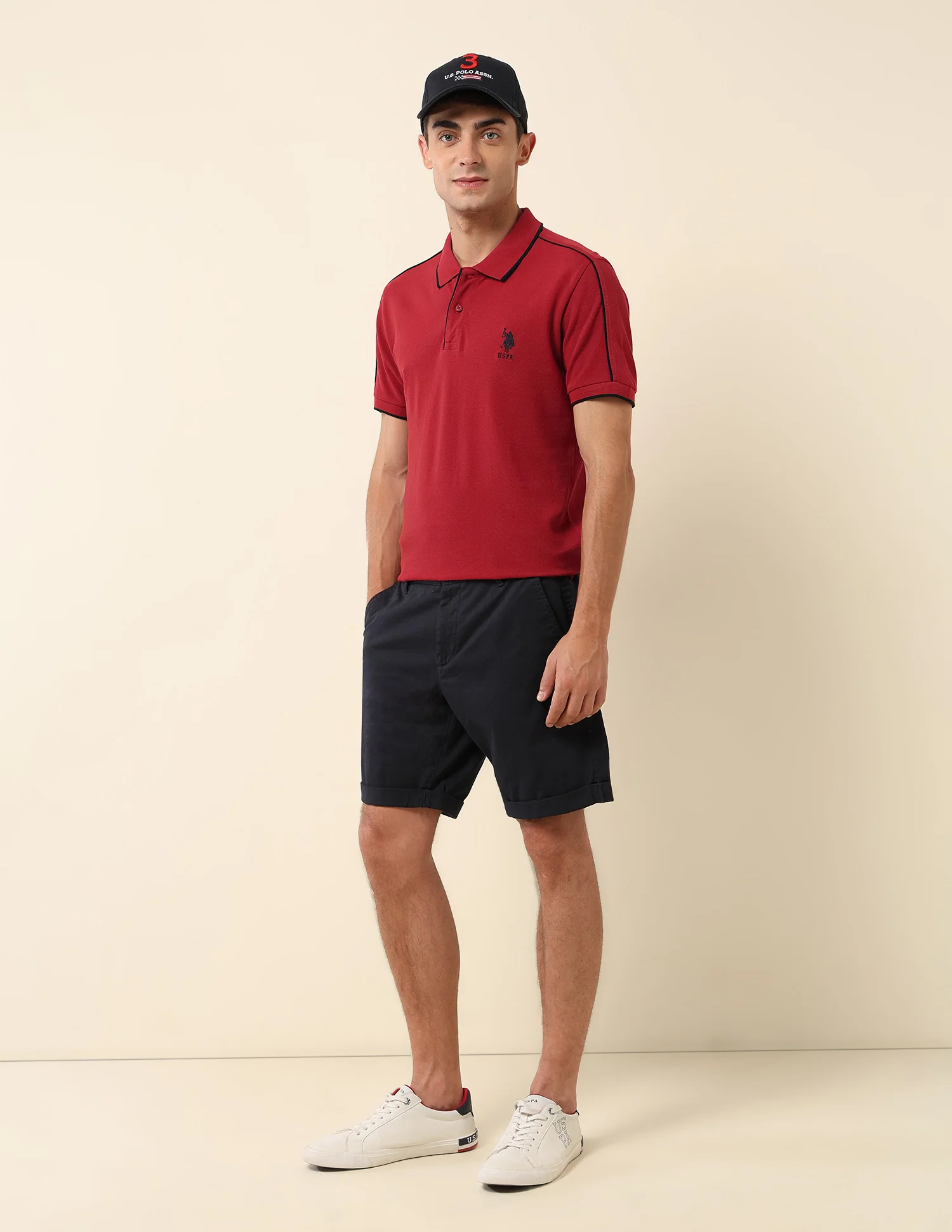 Solid Slim Fit Polo Shirt - Image 3