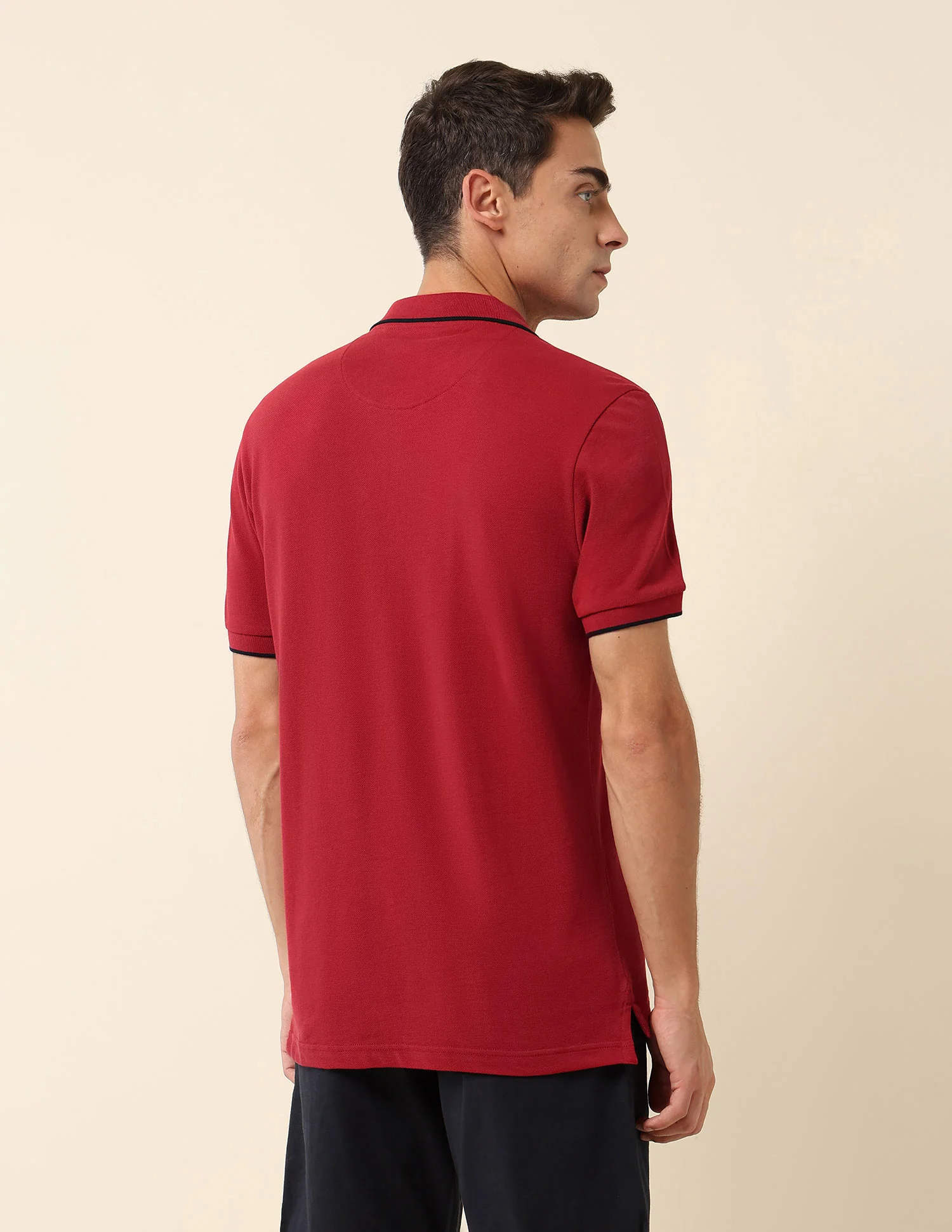 Solid Slim Fit Polo Shirt - Image 5