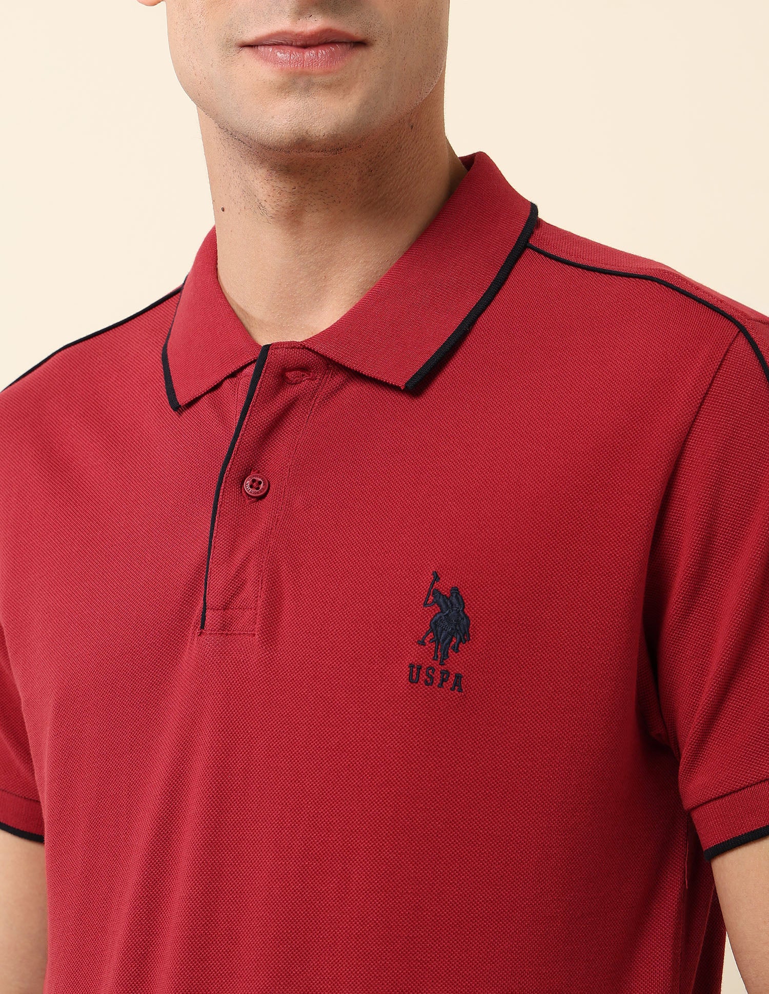 Solid Slim Fit Polo Shirt - Image 7