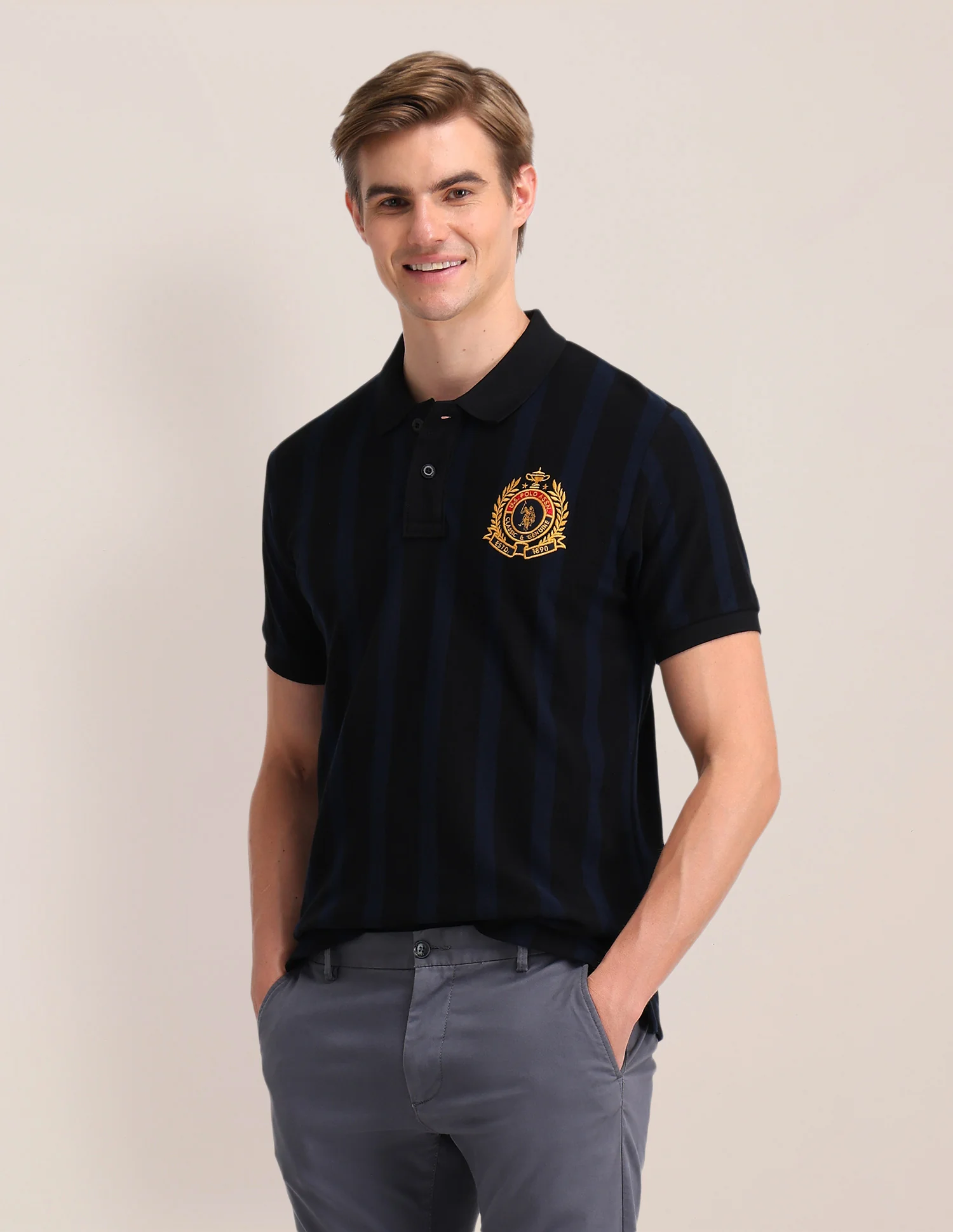 Solid Slim Fit Polo Shirt
