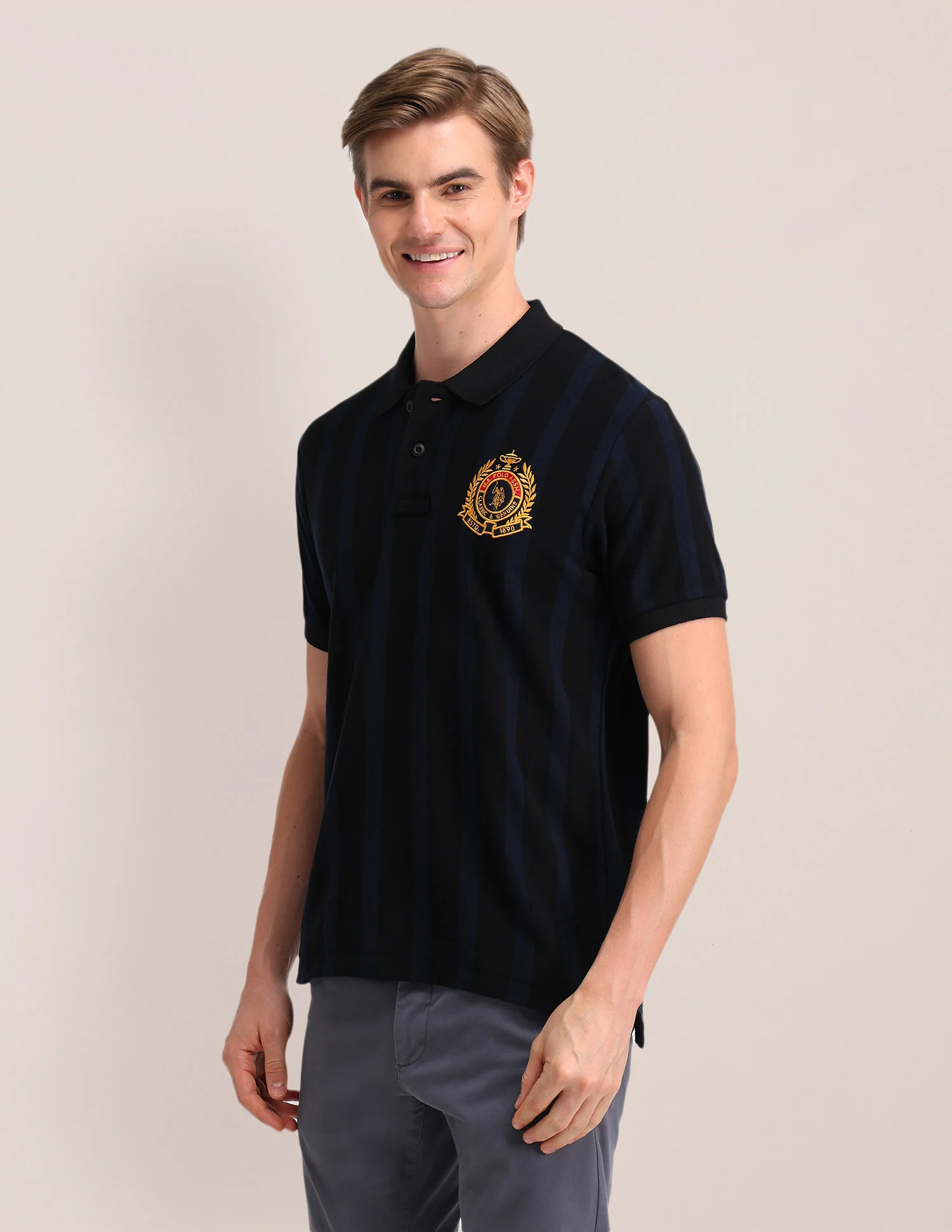Solid Slim Fit Polo Shirt - Image 4