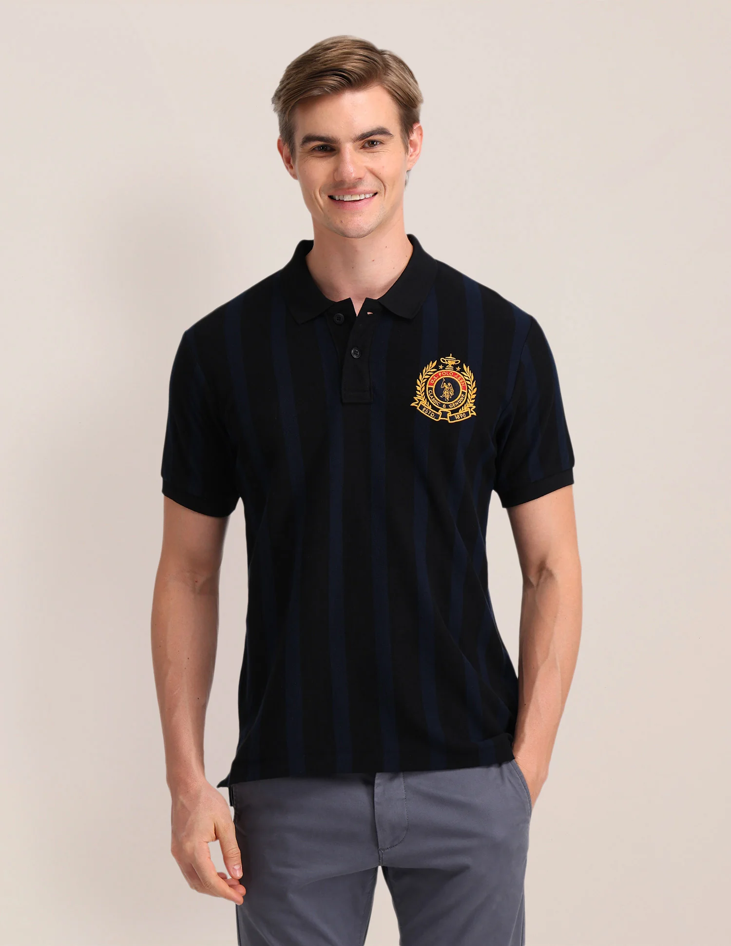 Solid Slim Fit Polo Shirt - Image 6