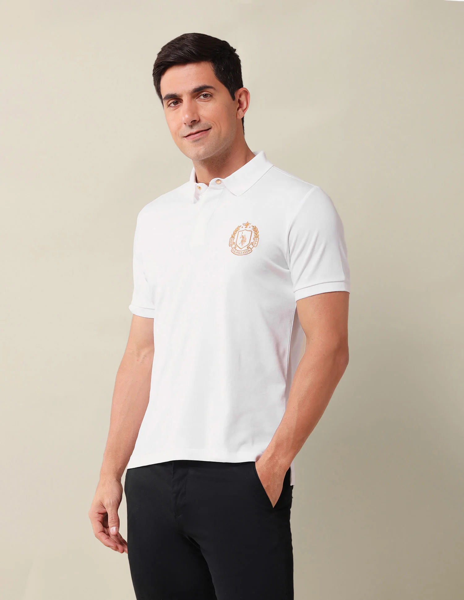 Solid Slim Fit Polo Shirt - Image 4