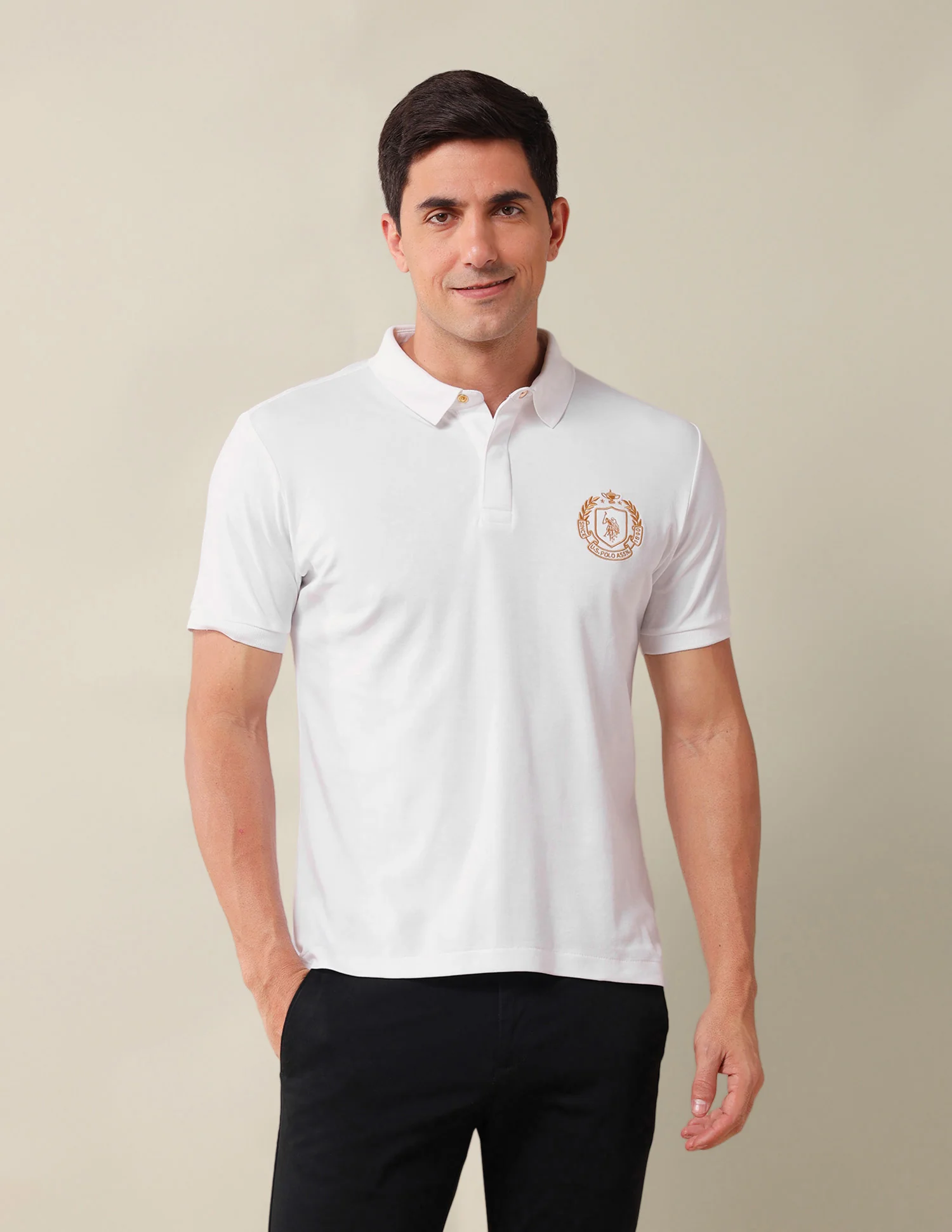 Solid Slim Fit Polo Shirt - Image 6