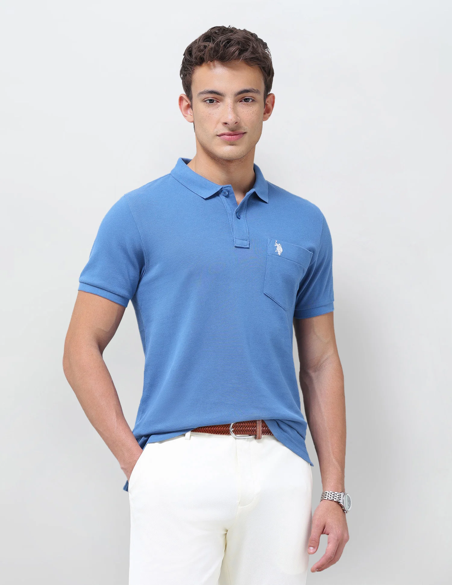 Solid Slim Fit Polo Shirt