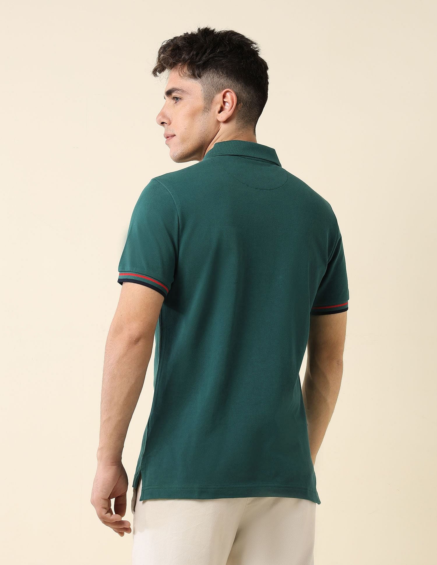 Solid Slim Fit Polo Shirt - Image 5