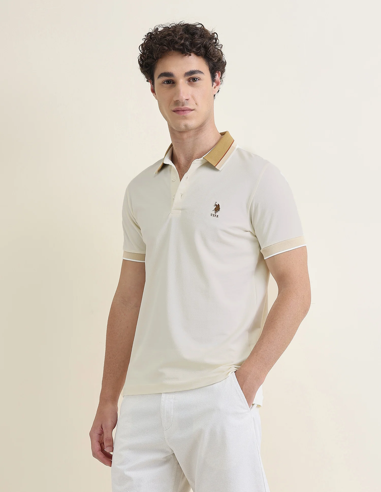Solid Slim Fit Polo Shirt - Image 4