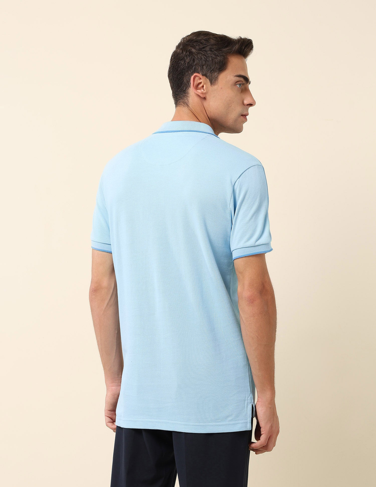 Solid Slim Fit Polo Shirt - Image 5