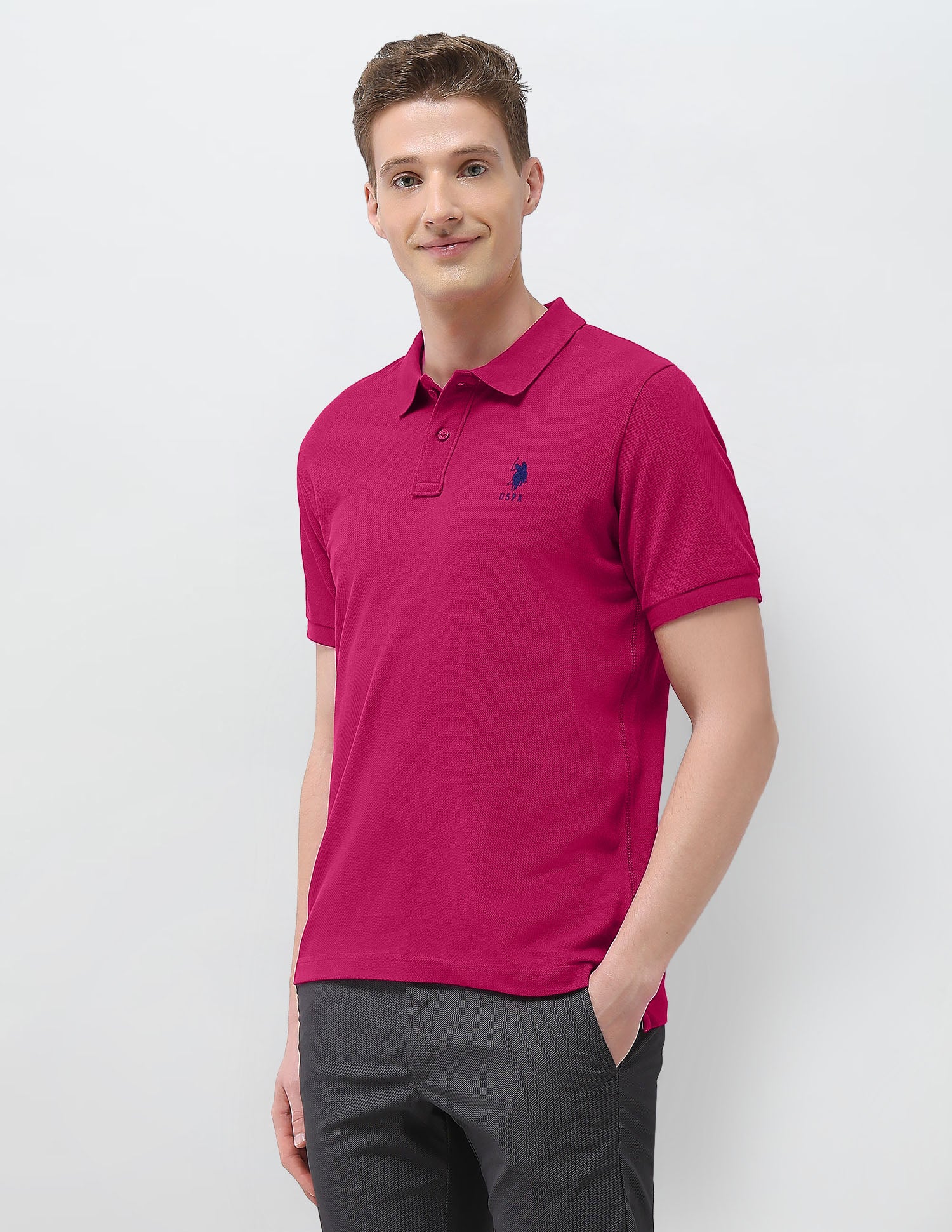 Solid Slim Fit Polo Shirt - Image 4