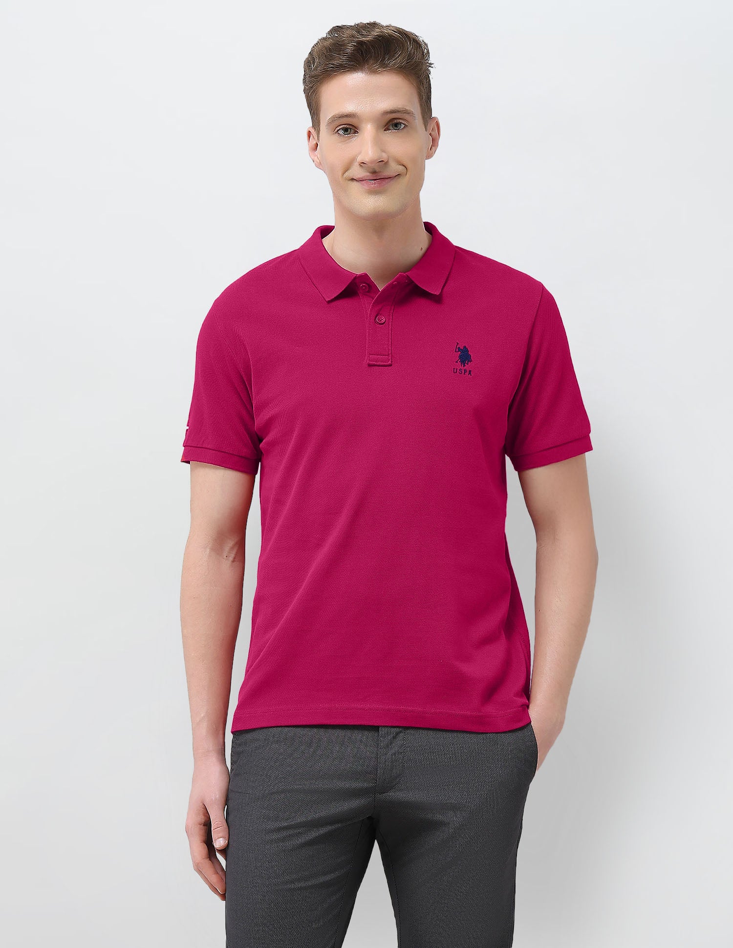 Solid Slim Fit Polo Shirt - Image 6
