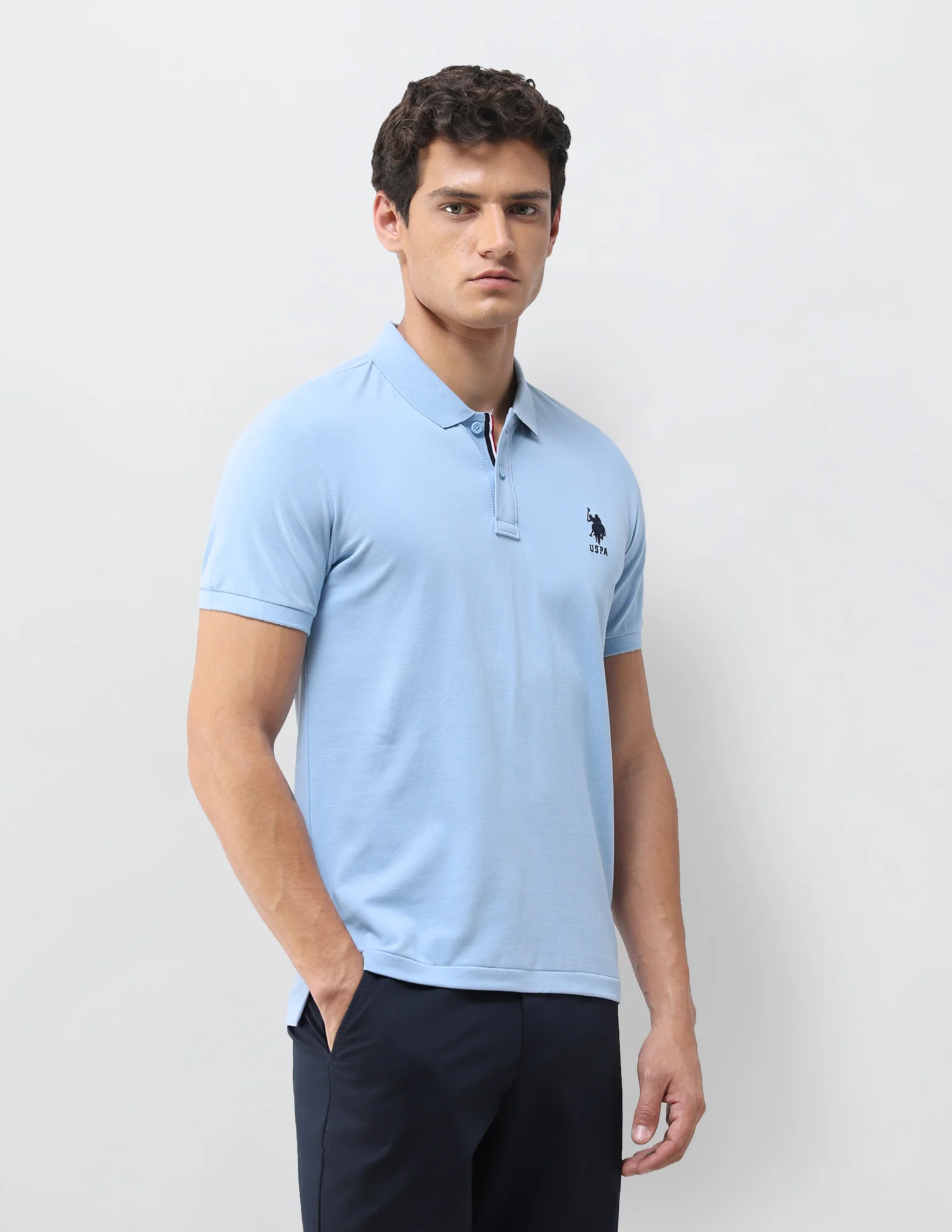Solid Slim Fit Polo Shirt - Image 4