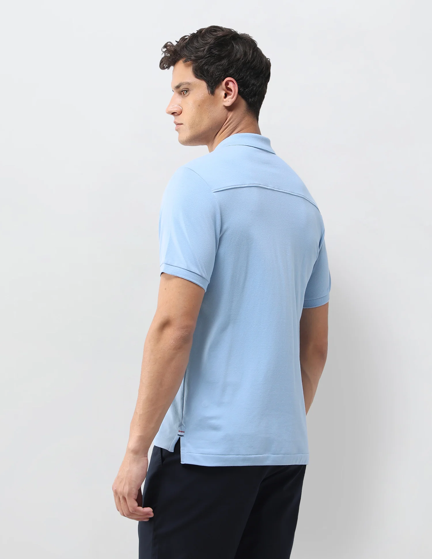 Solid Slim Fit Polo Shirt - Image 5