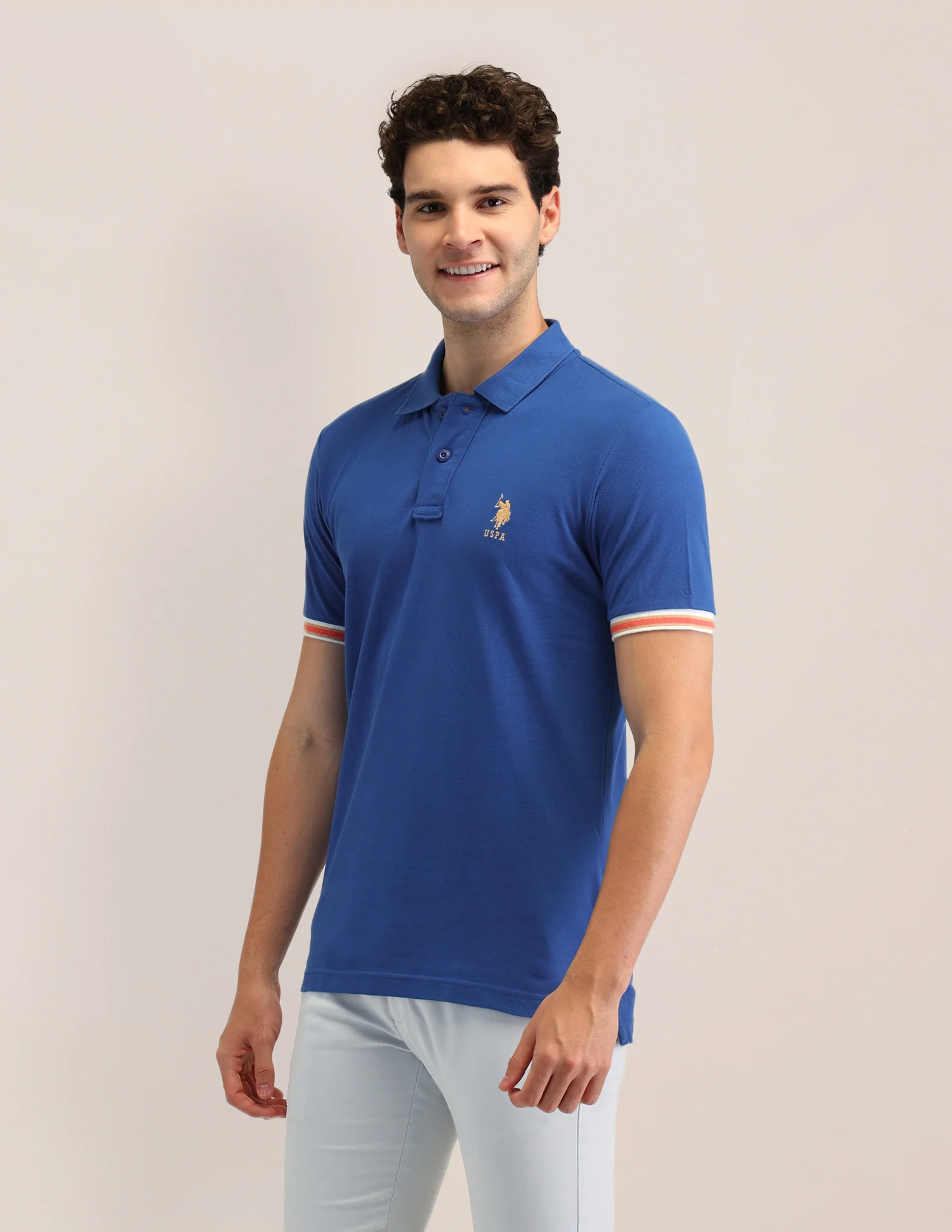 Solid Slim Fit Polo Shirt - Image 4