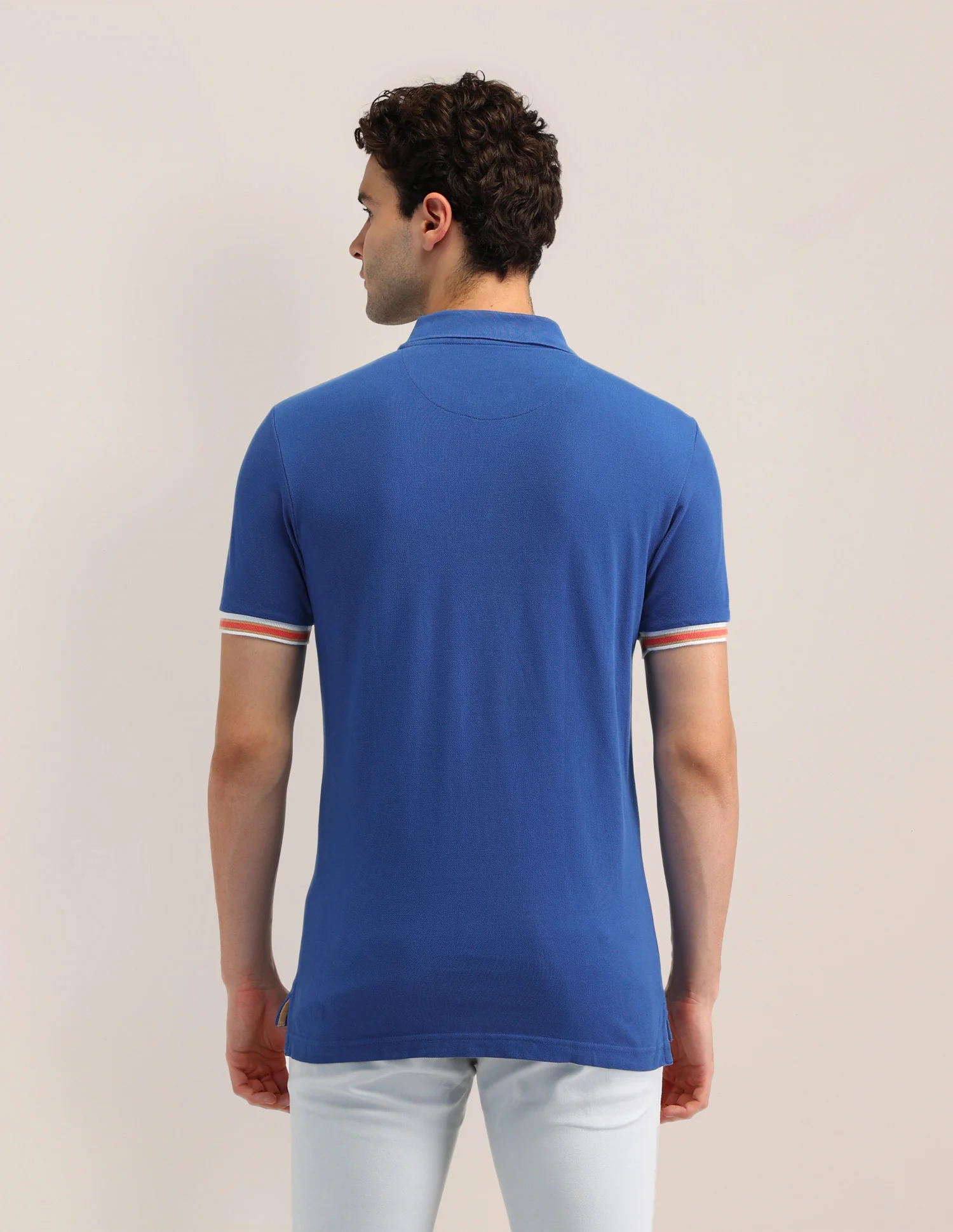 Solid Slim Fit Polo Shirt - Image 5