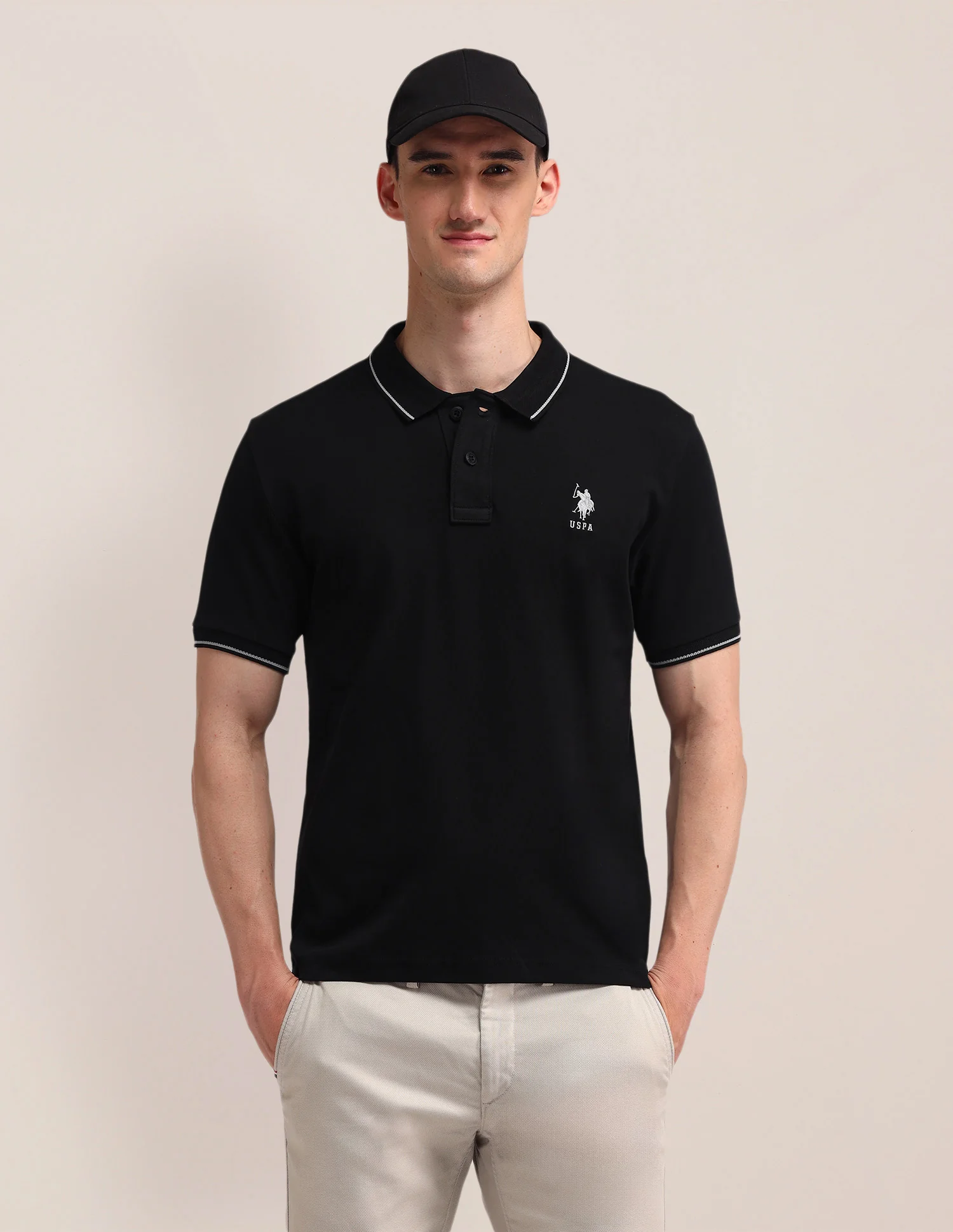 Solid Slim Fit Polo Shirt