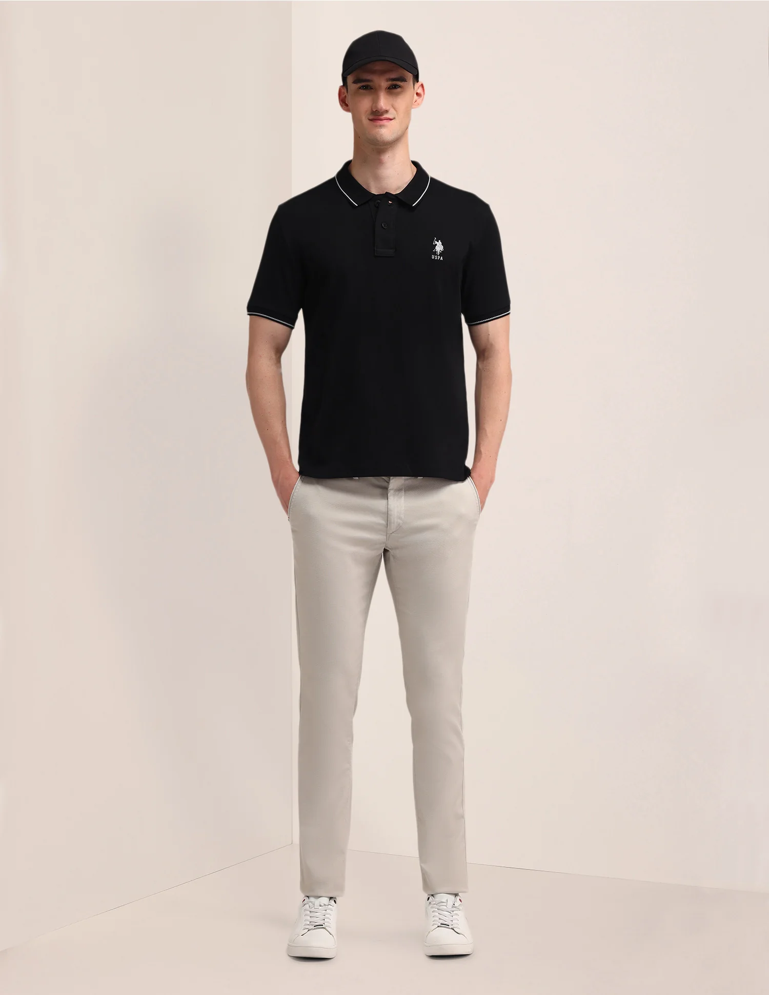 Solid Slim Fit Polo Shirt - Image 3