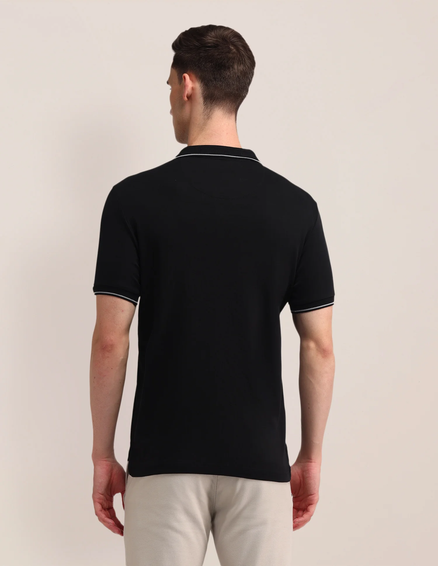 Solid Slim Fit Polo Shirt - Image 5