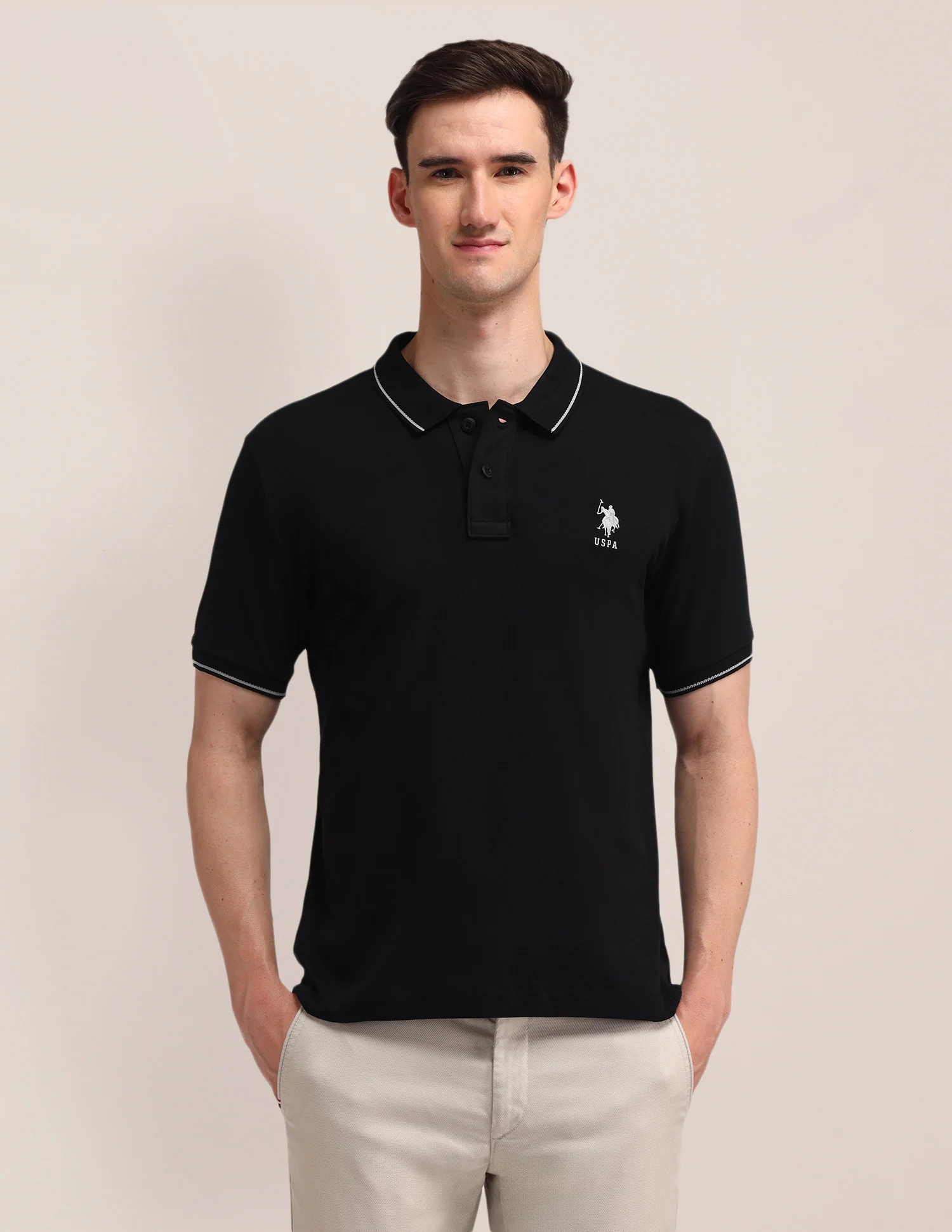 Solid Slim Fit Polo Shirt - Image 6
