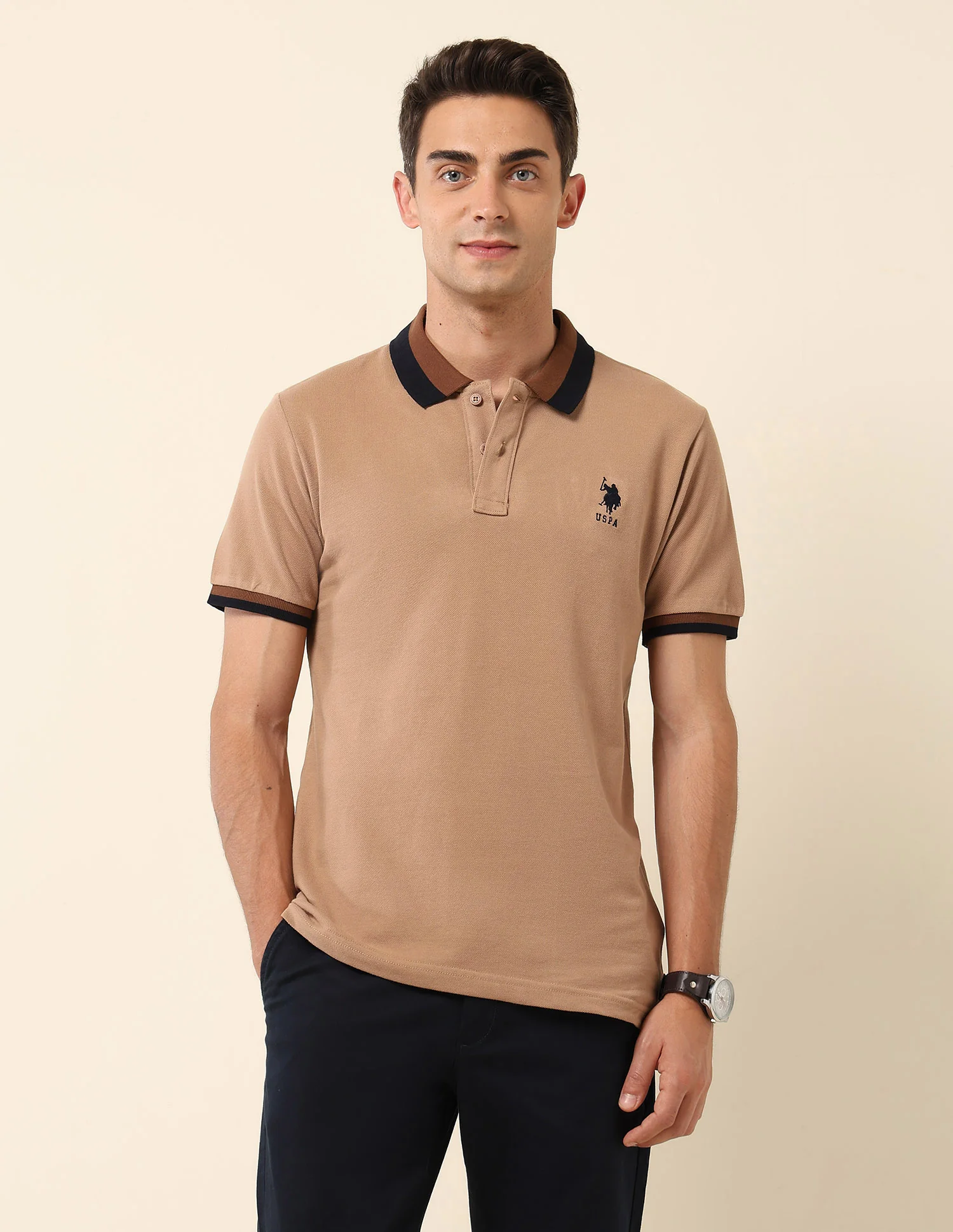 Solid Slim Fit Polo Shirt