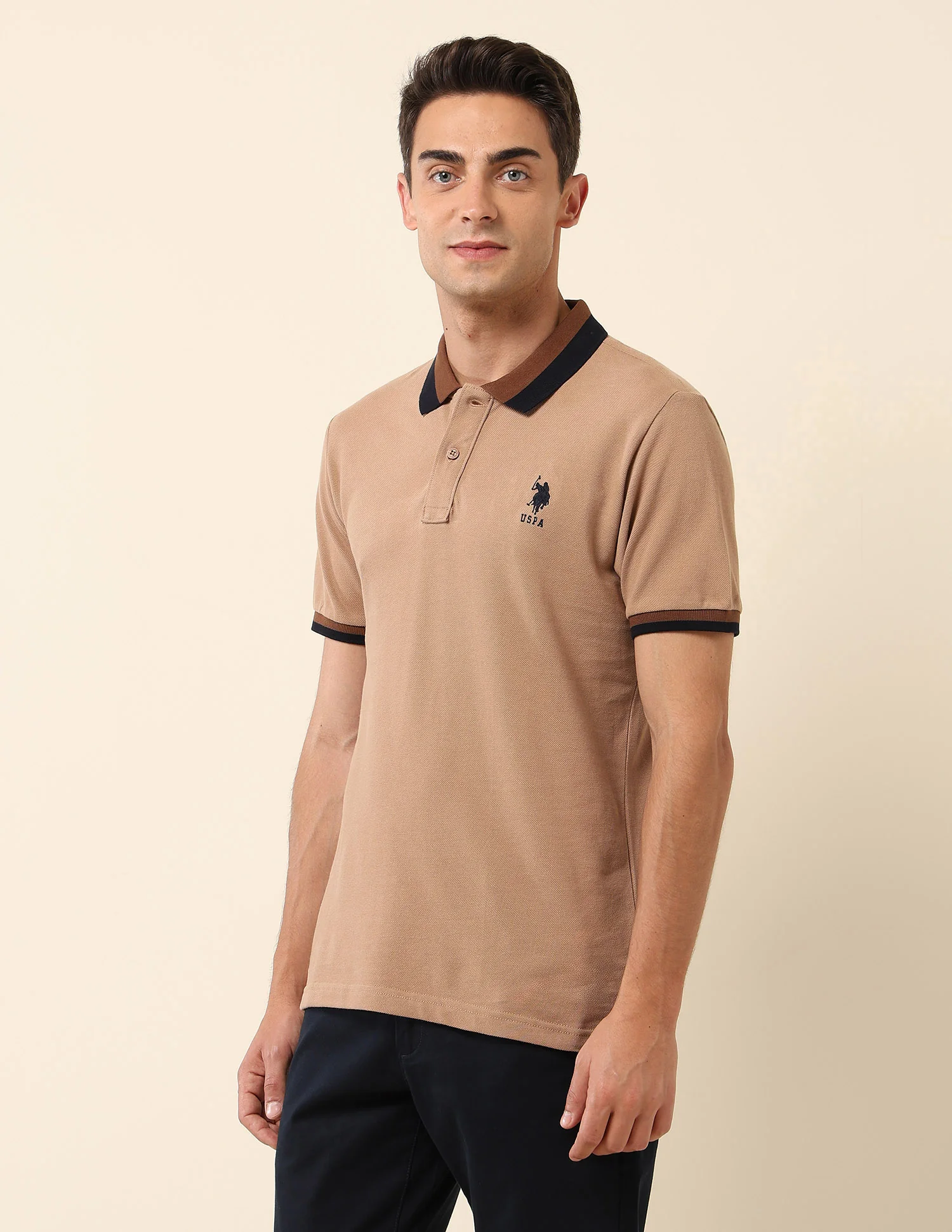 Solid Slim Fit Polo Shirt - Image 4