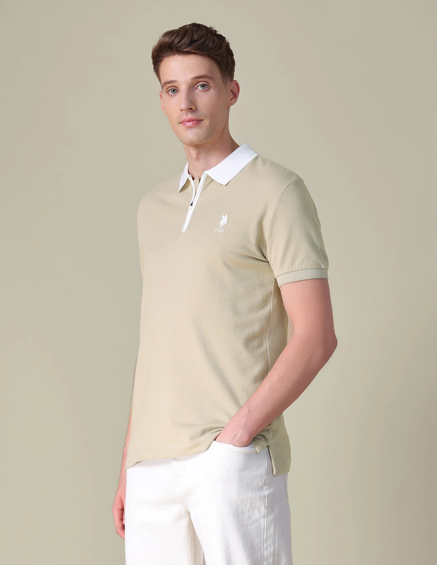 Solid Slim Fit Polo Shirt - Image 4