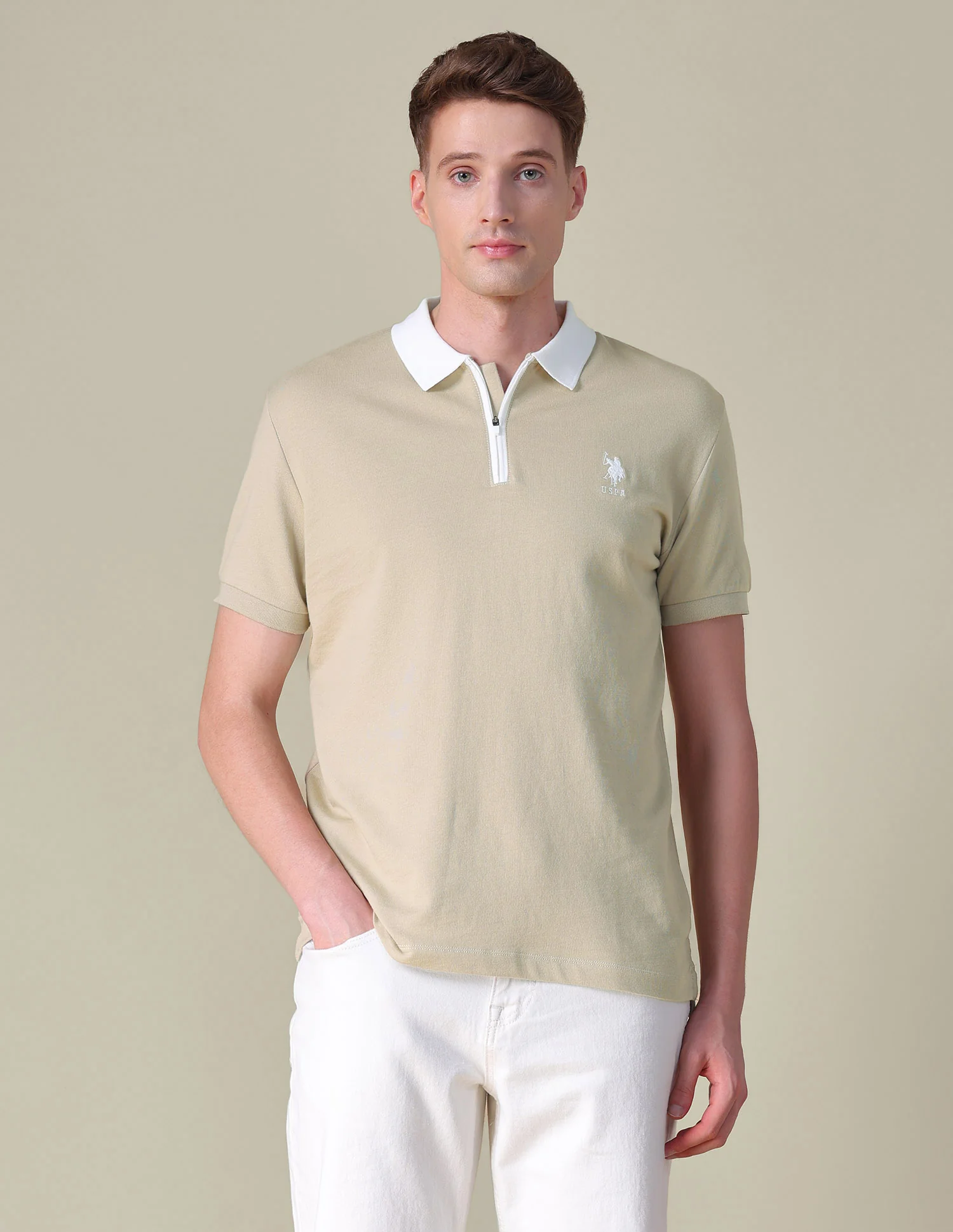 Solid Slim Fit Polo Shirt - Image 6
