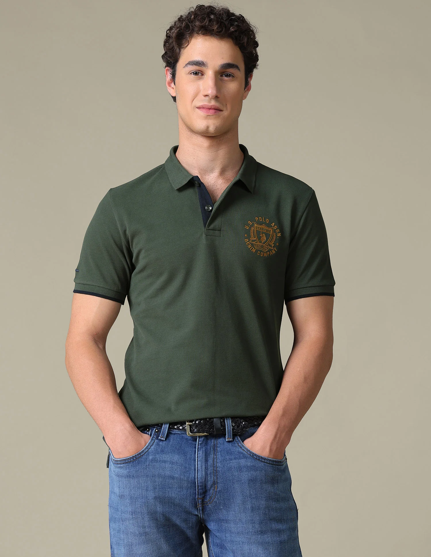 Solid Slim Fit Polo Shirt