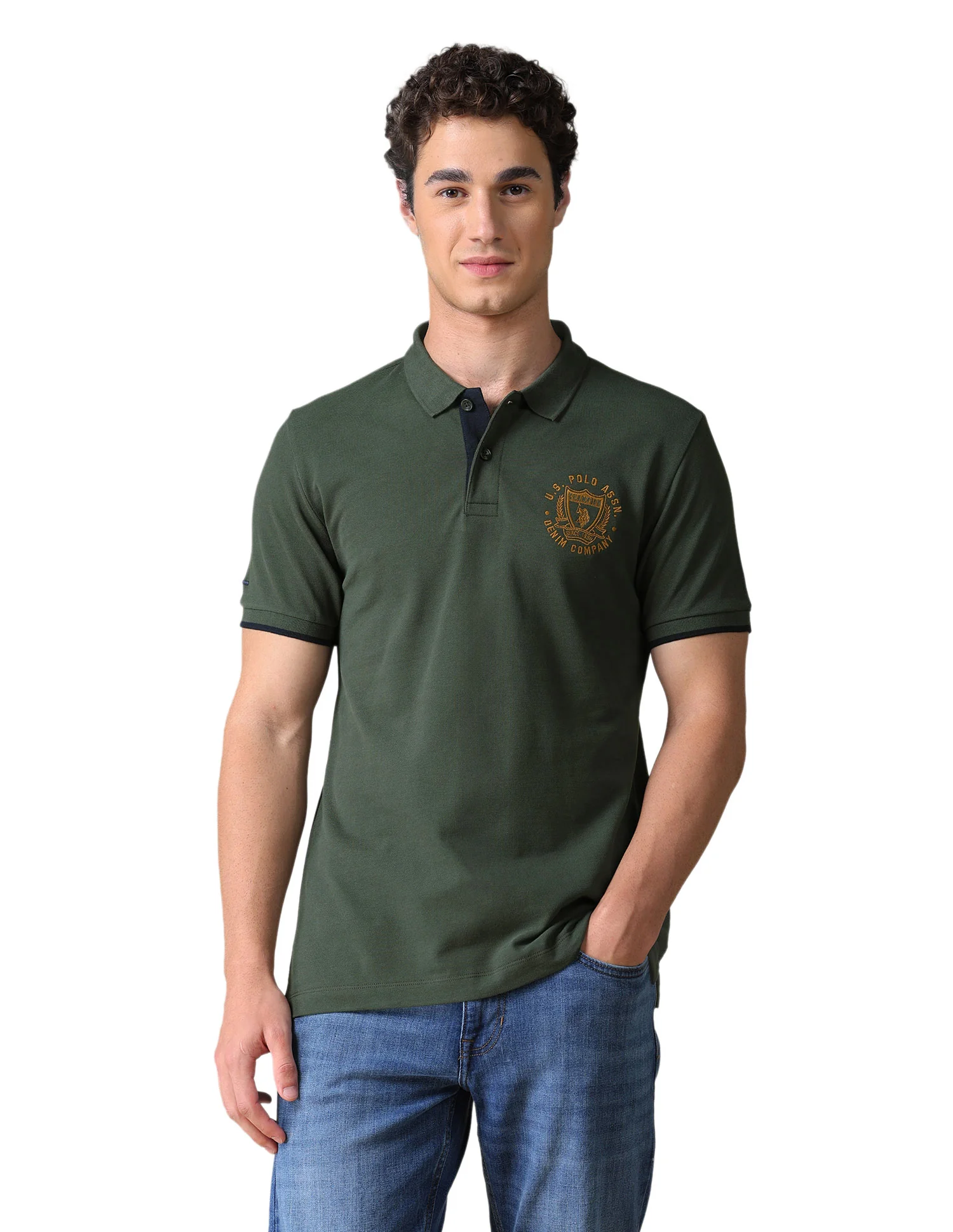 Solid Slim Fit Polo Shirt - Image 10