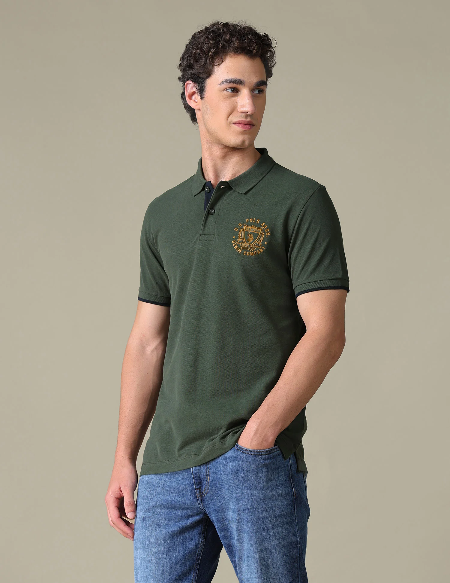 Solid Slim Fit Polo Shirt - Image 4