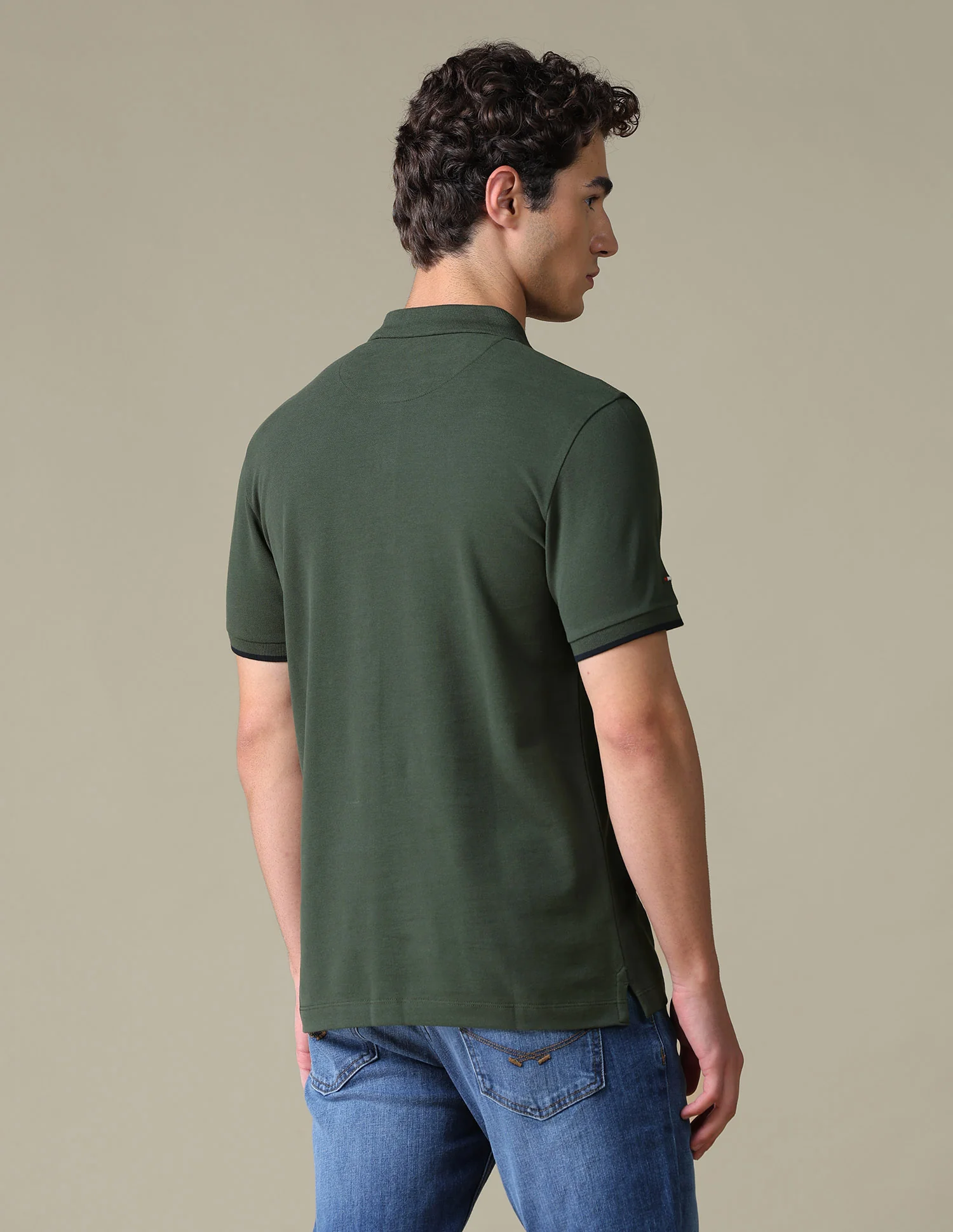 Solid Slim Fit Polo Shirt - Image 5