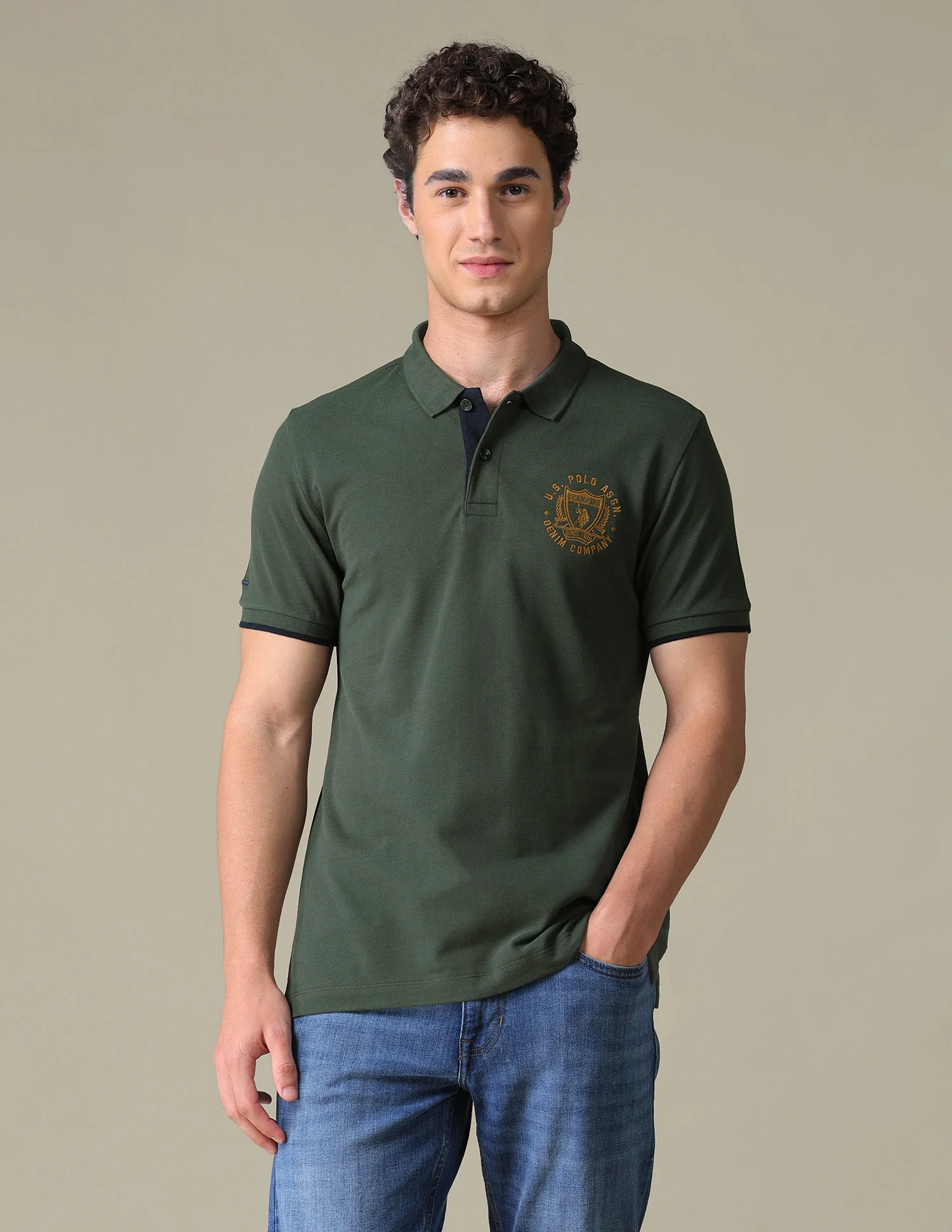 Solid Slim Fit Polo Shirt - Image 6