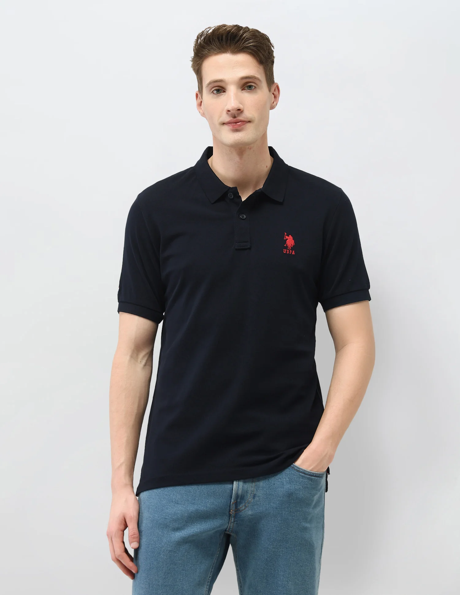 Solid Slim Fit Polo Shirt - Image 6