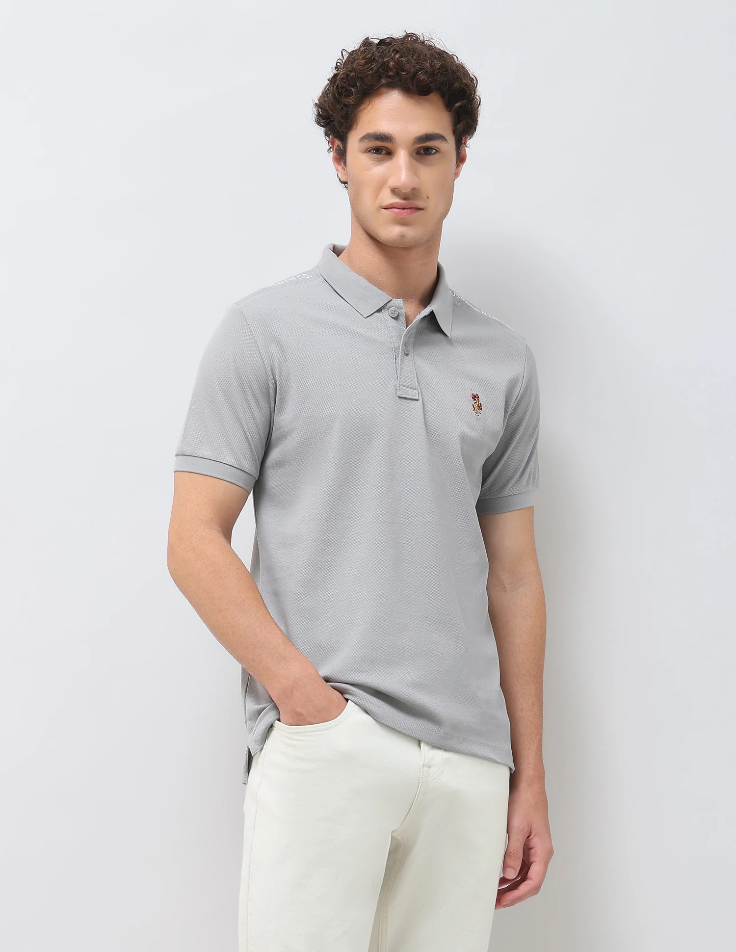 Solid Slim Fit Polo Shirt - Image 4