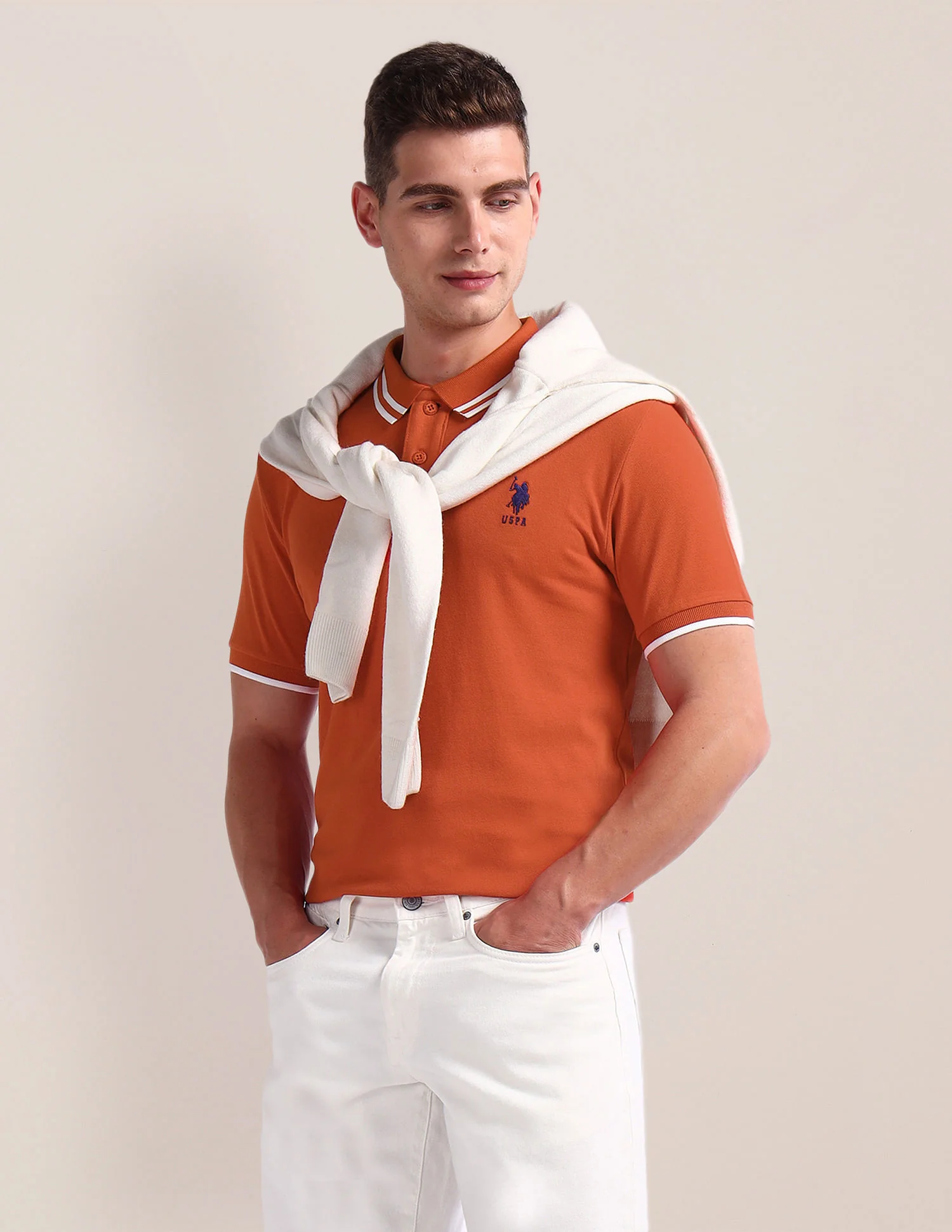 Solid Slim Fit Polo Shirt