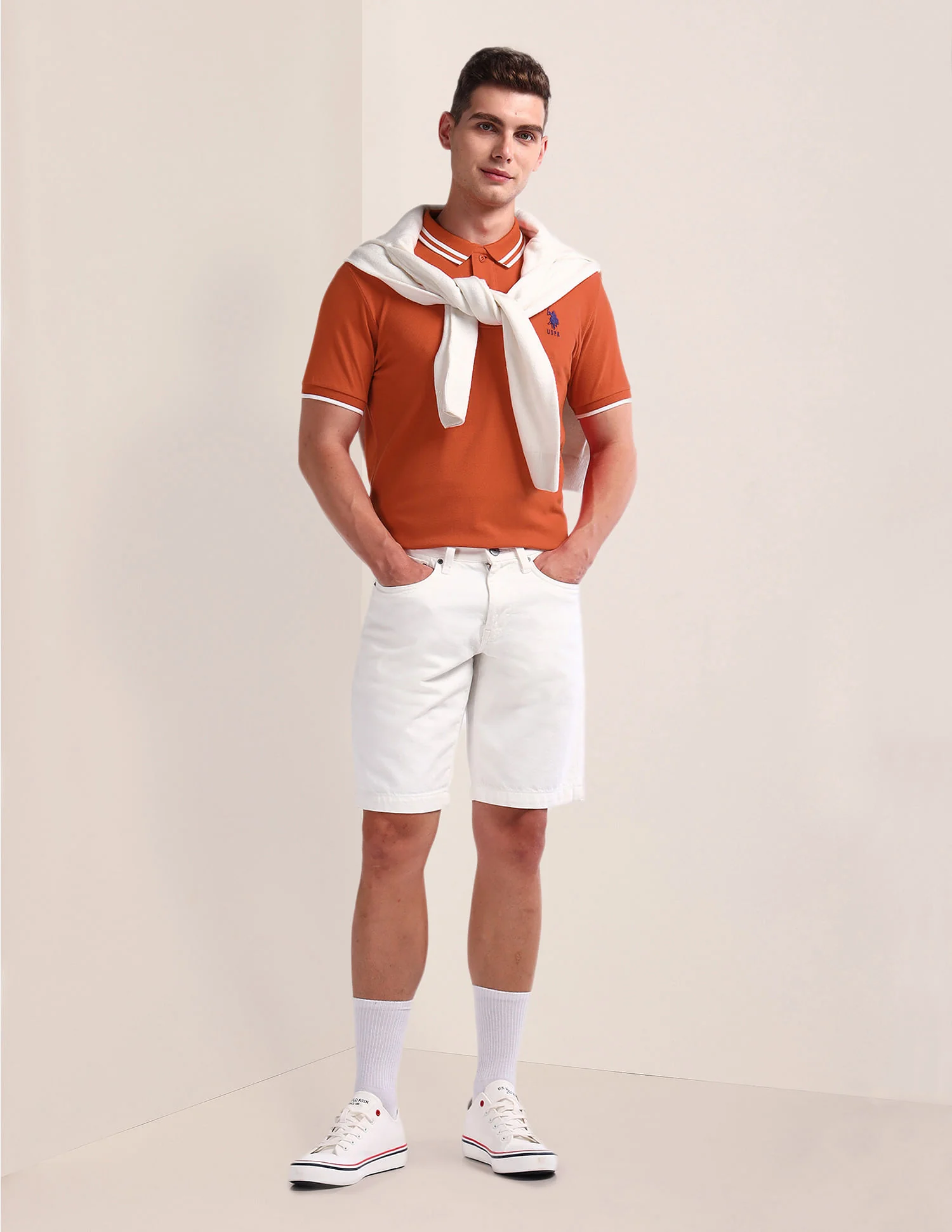Solid Slim Fit Polo Shirt - Image 3