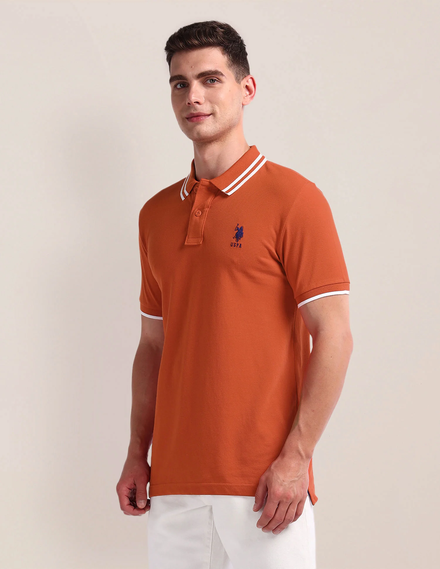 Solid Slim Fit Polo Shirt - Image 4