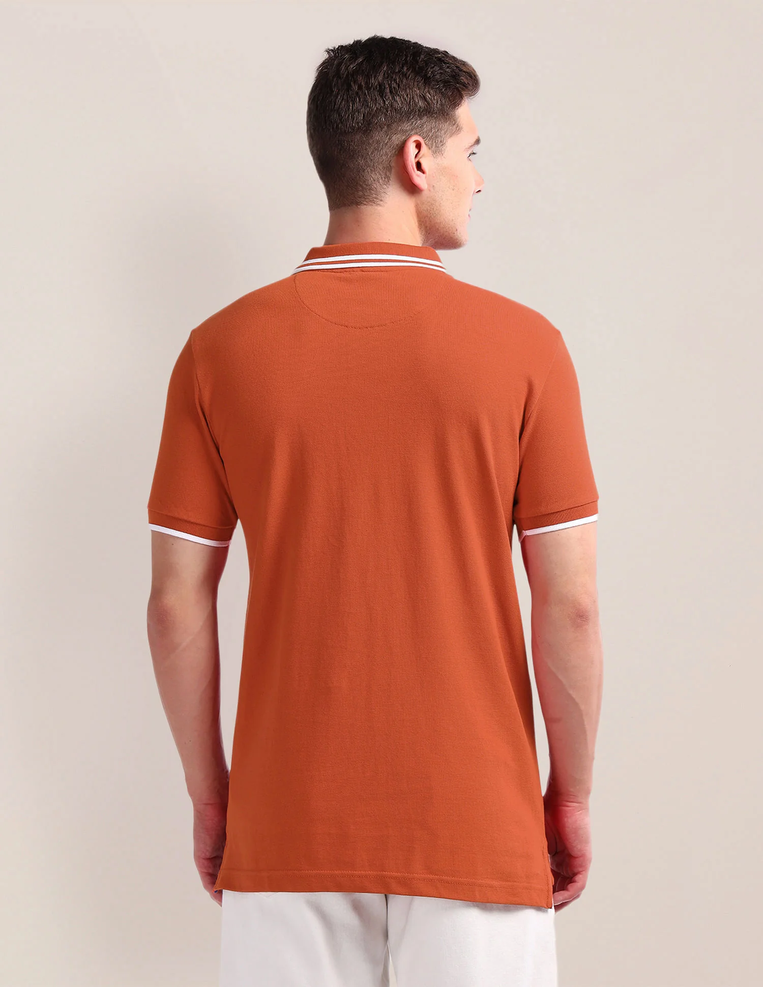 Solid Slim Fit Polo Shirt - Image 5
