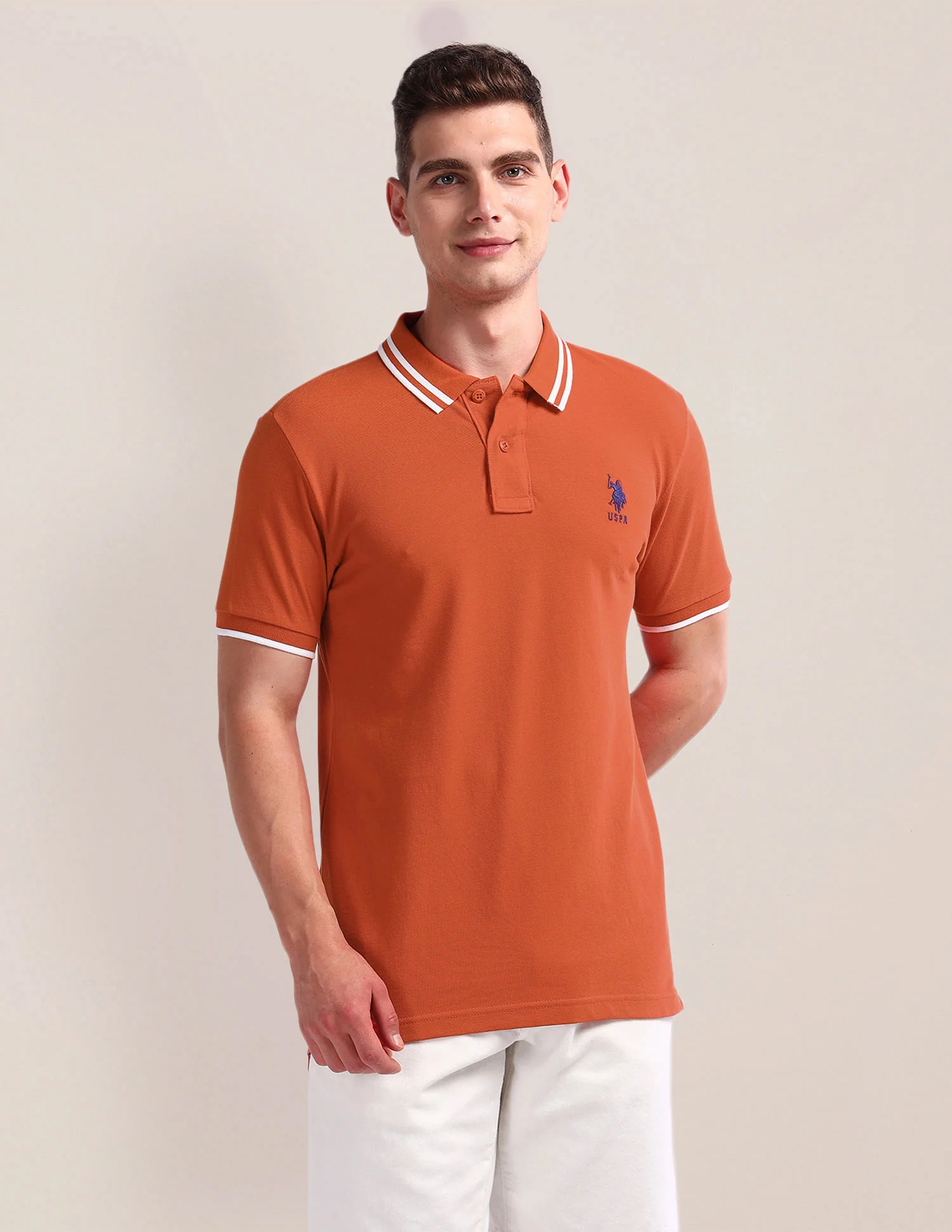 Solid Slim Fit Polo Shirt - Image 6