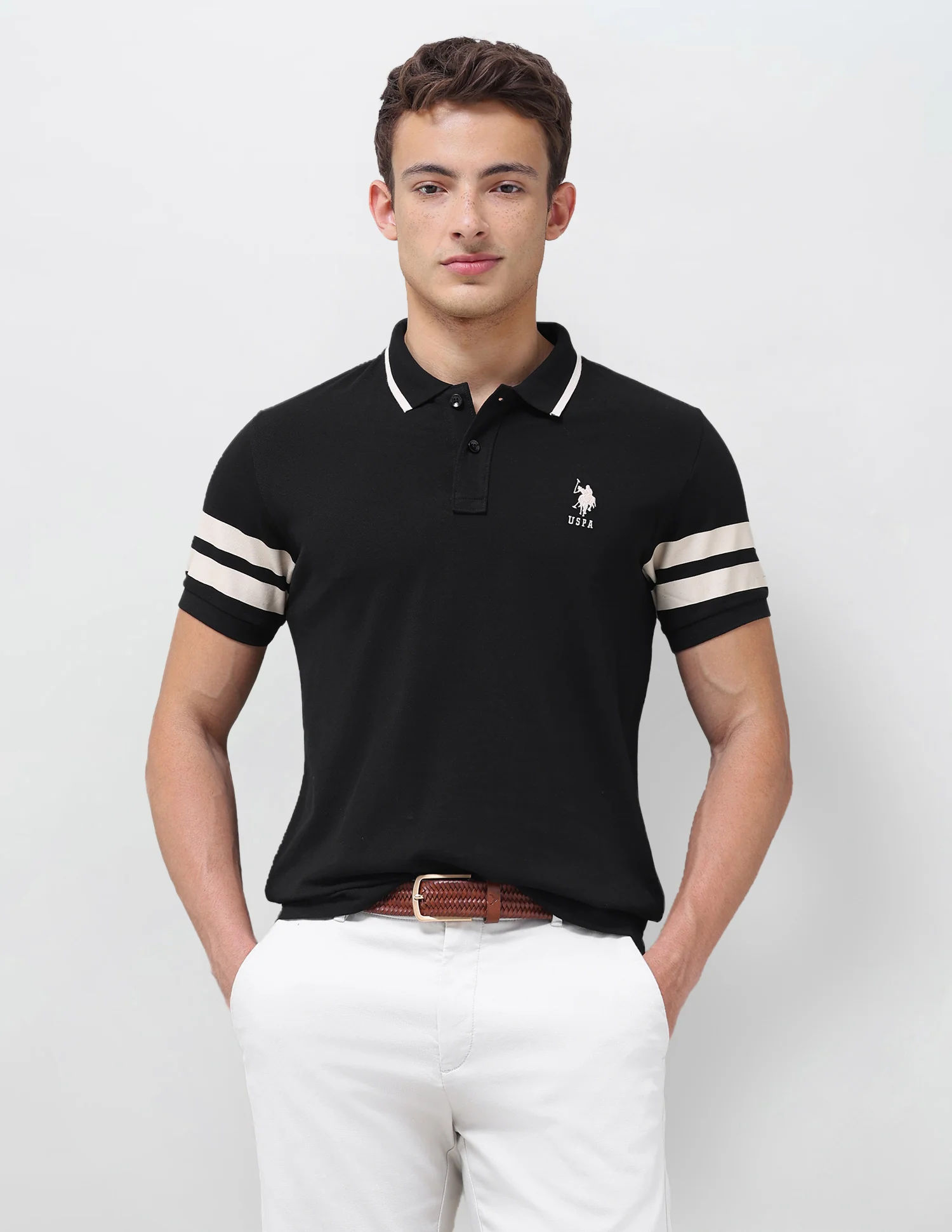 Solid Slim Fit Polo Shirt