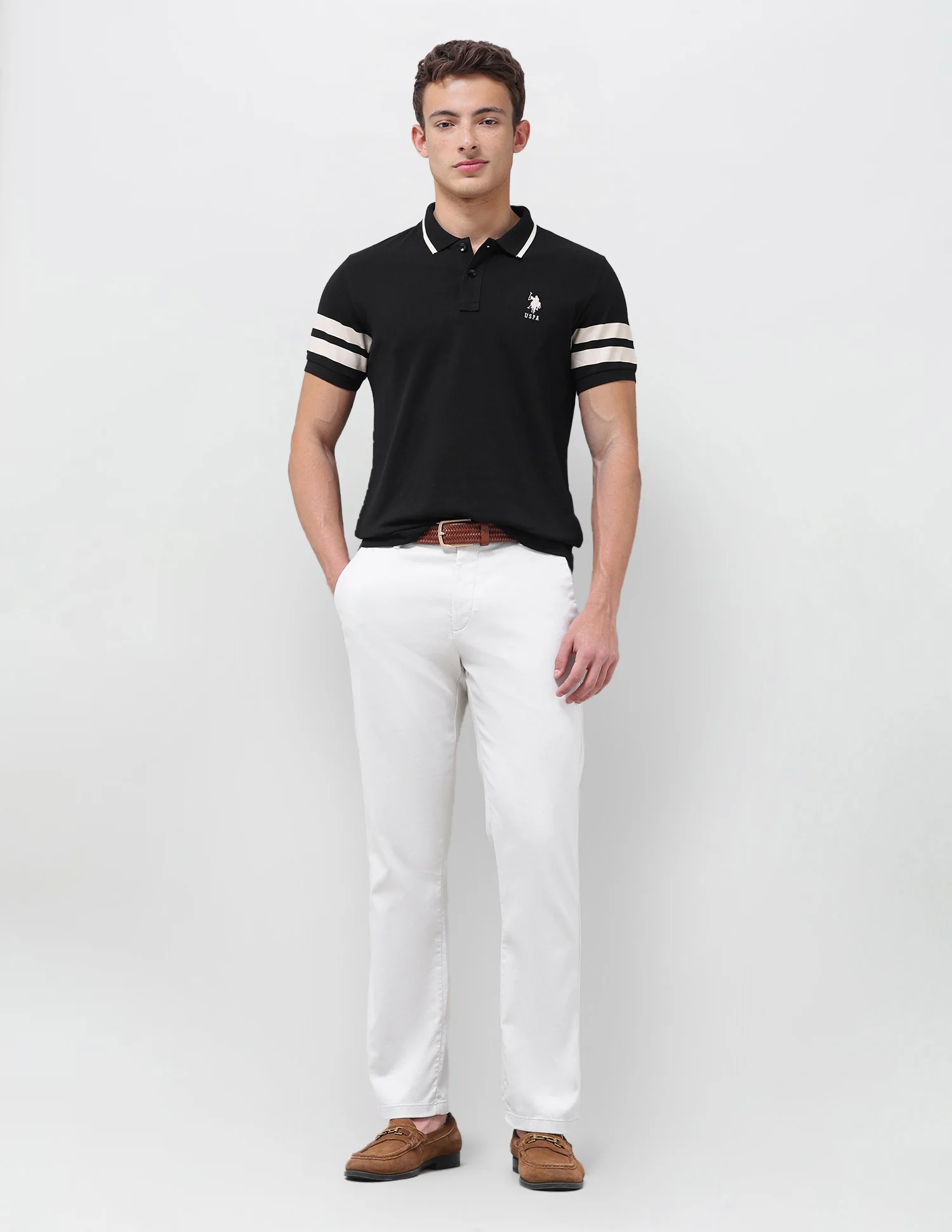 Solid Slim Fit Polo Shirt - Image 3