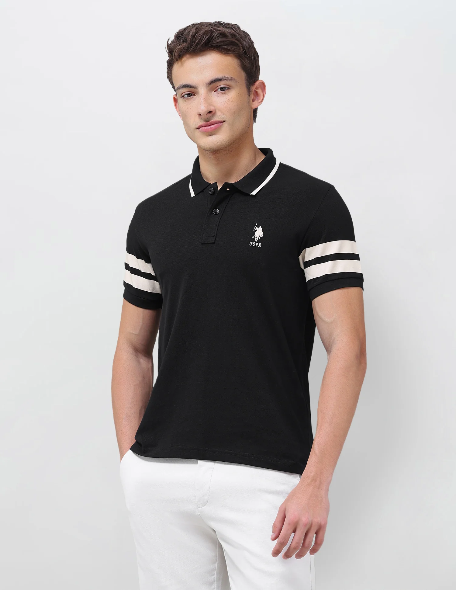 Solid Slim Fit Polo Shirt - Image 4