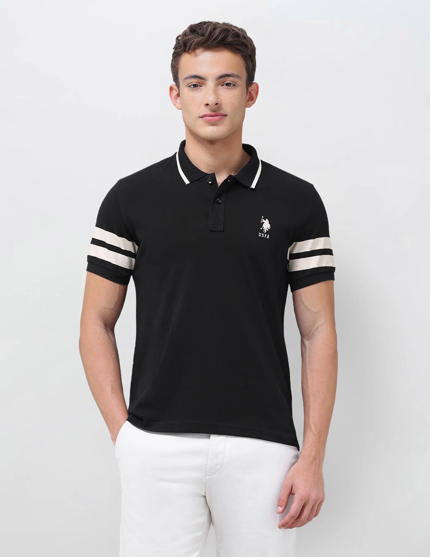 Solid Slim Fit Polo Shirt - Image 6