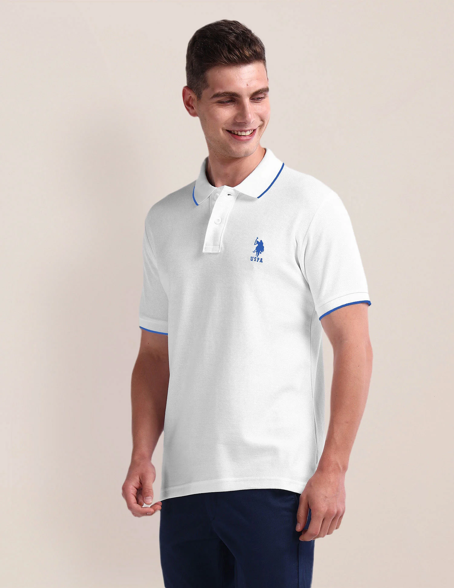 Solid Slim Fit Polo Shirt - Image 4