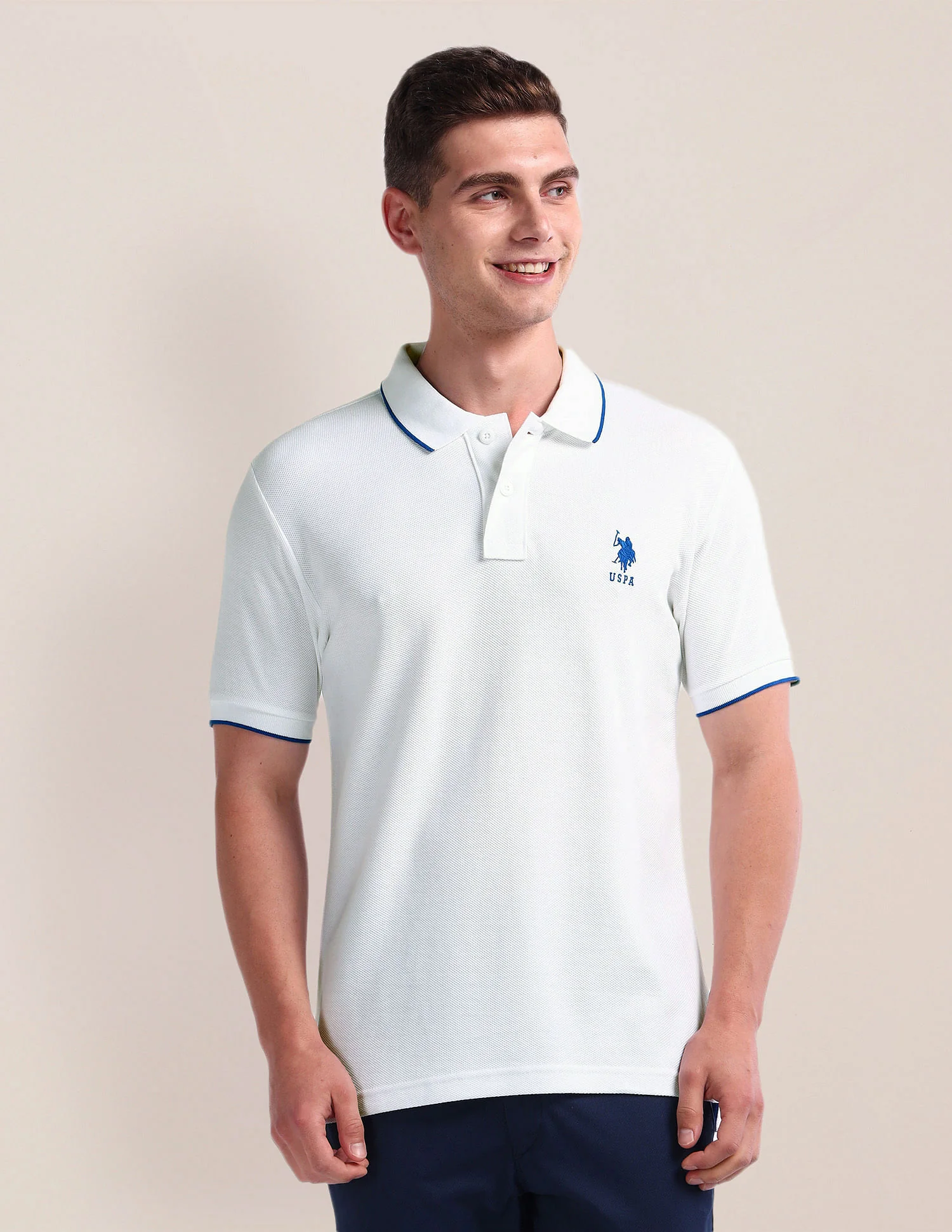 Solid Slim Fit Polo Shirt - Image 6