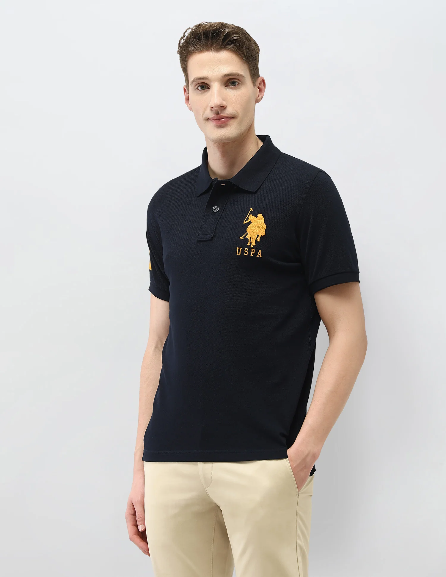 Solid Slim Fit Polo Shirt - Image 4