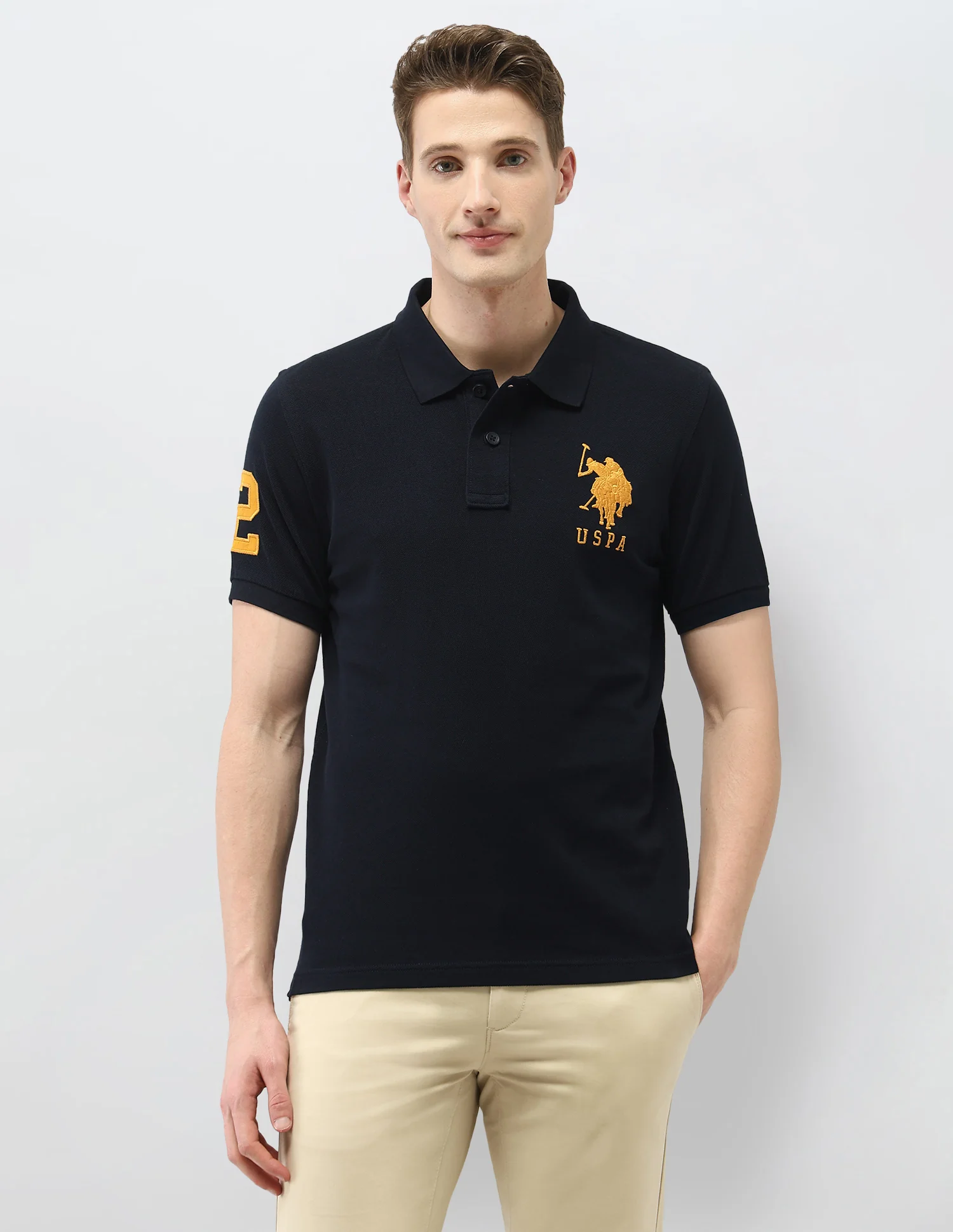 Solid Slim Fit Polo Shirt - Image 6