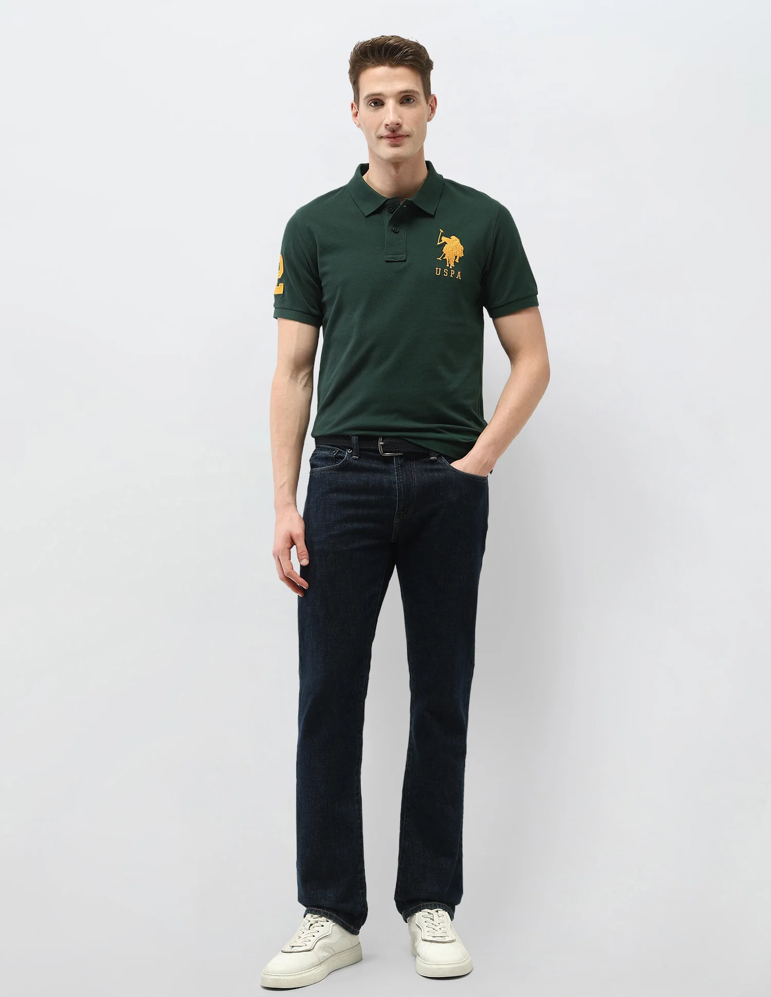 Solid Slim Fit Polo Shirt - Image 3