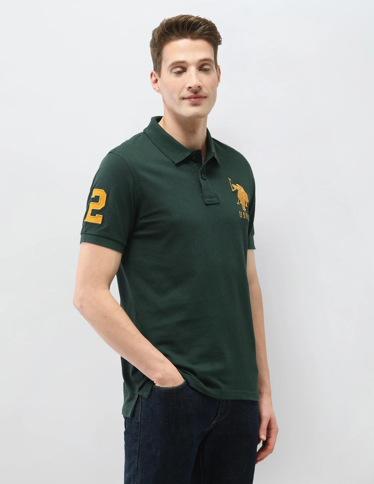 Solid Slim Fit Polo Shirt - Image 4